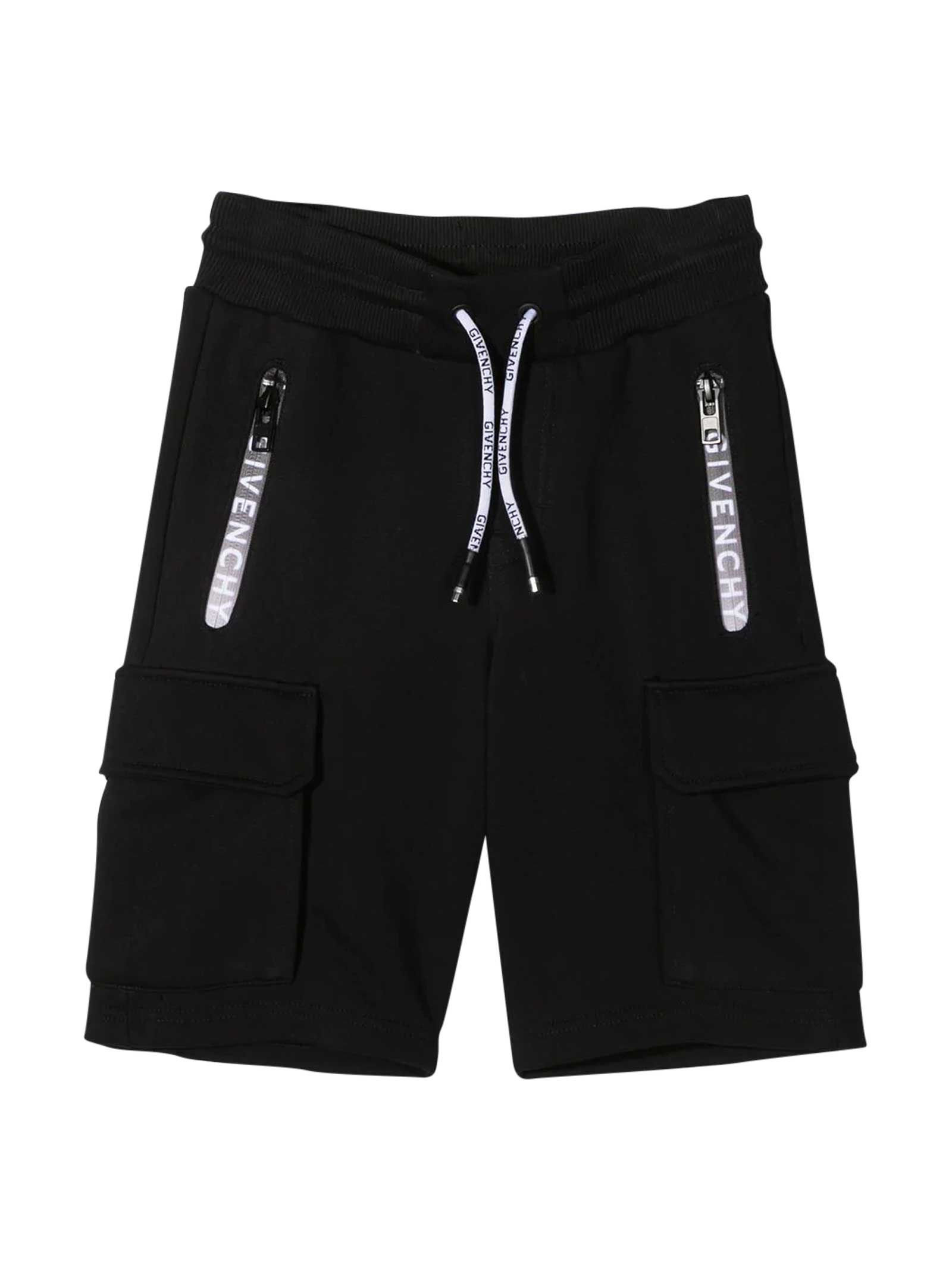 Givenchy Black Sporty Shorts