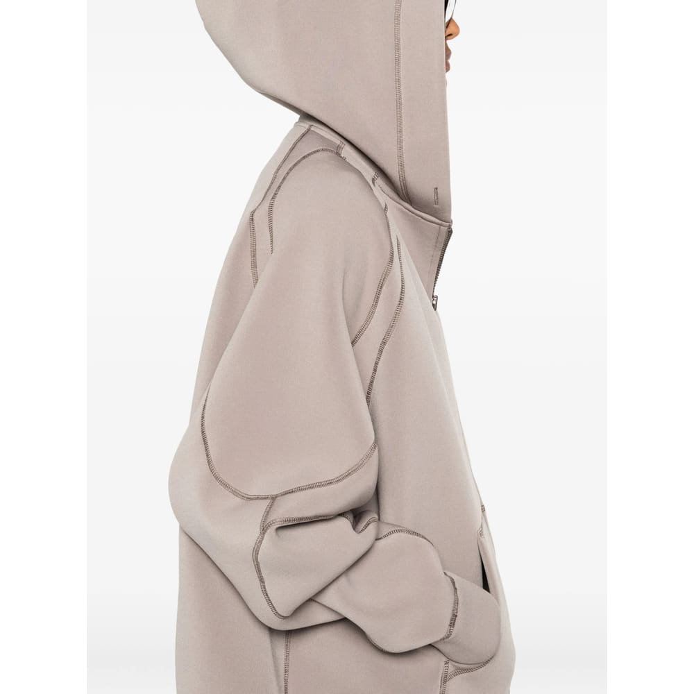 Ottolinger Contrast-stitch Hooded Jacket In Neutral