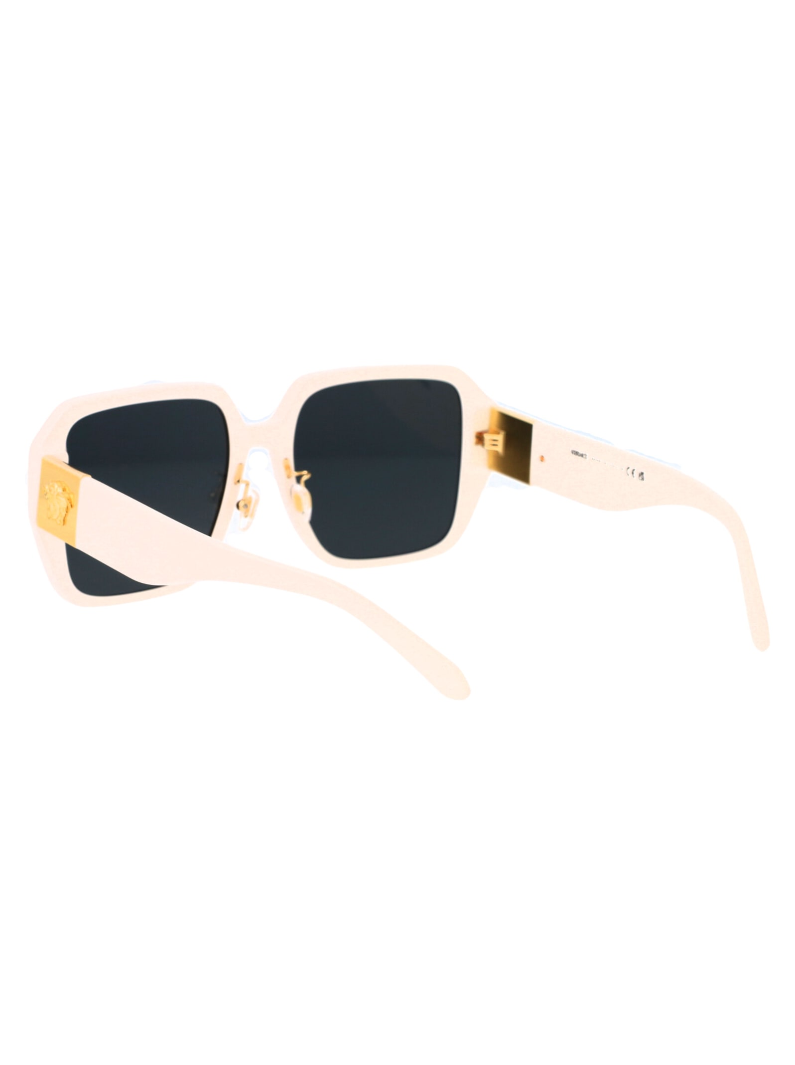 Shop Versace 0ve4472d Sunglasses In 548487 Ivory White