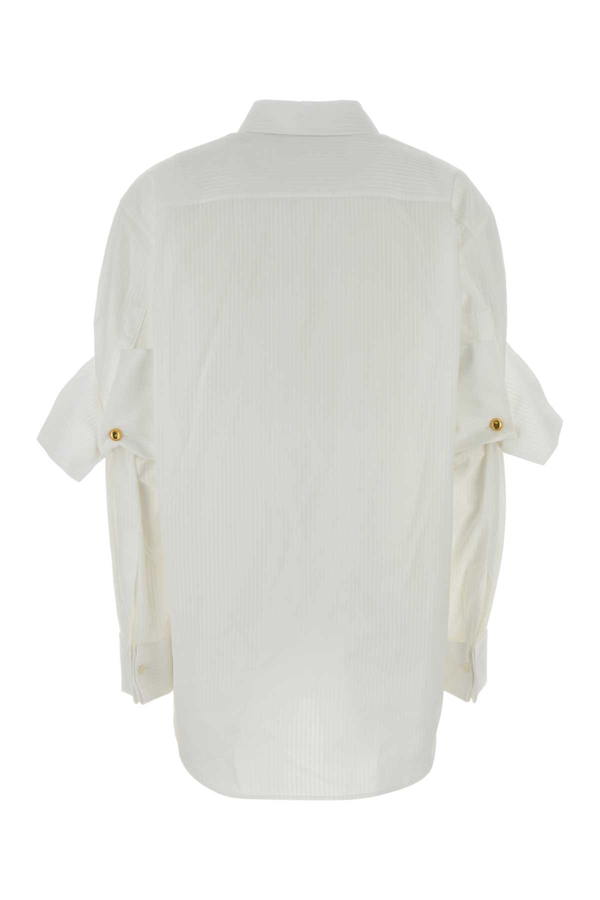 Loewe Longline Shirt Featuring Gold-tone Buttons In White