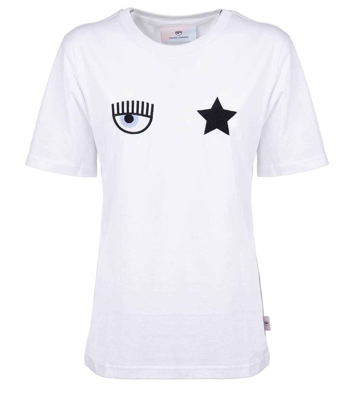 Chiara Ferragni Eyestar White T-shirt