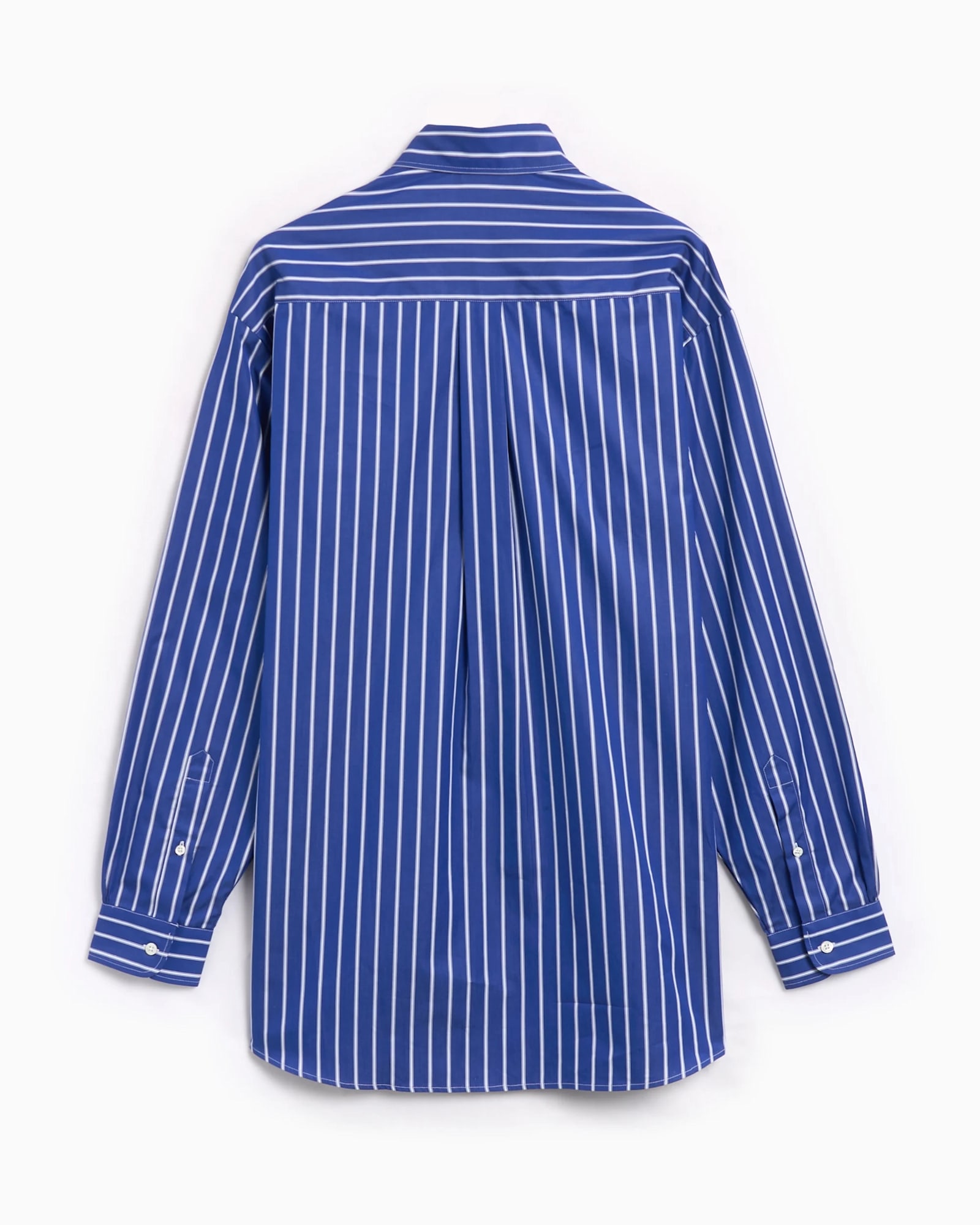Sky High Farm Unisex Striped Button Down Shirt Woven In Blue Stripe