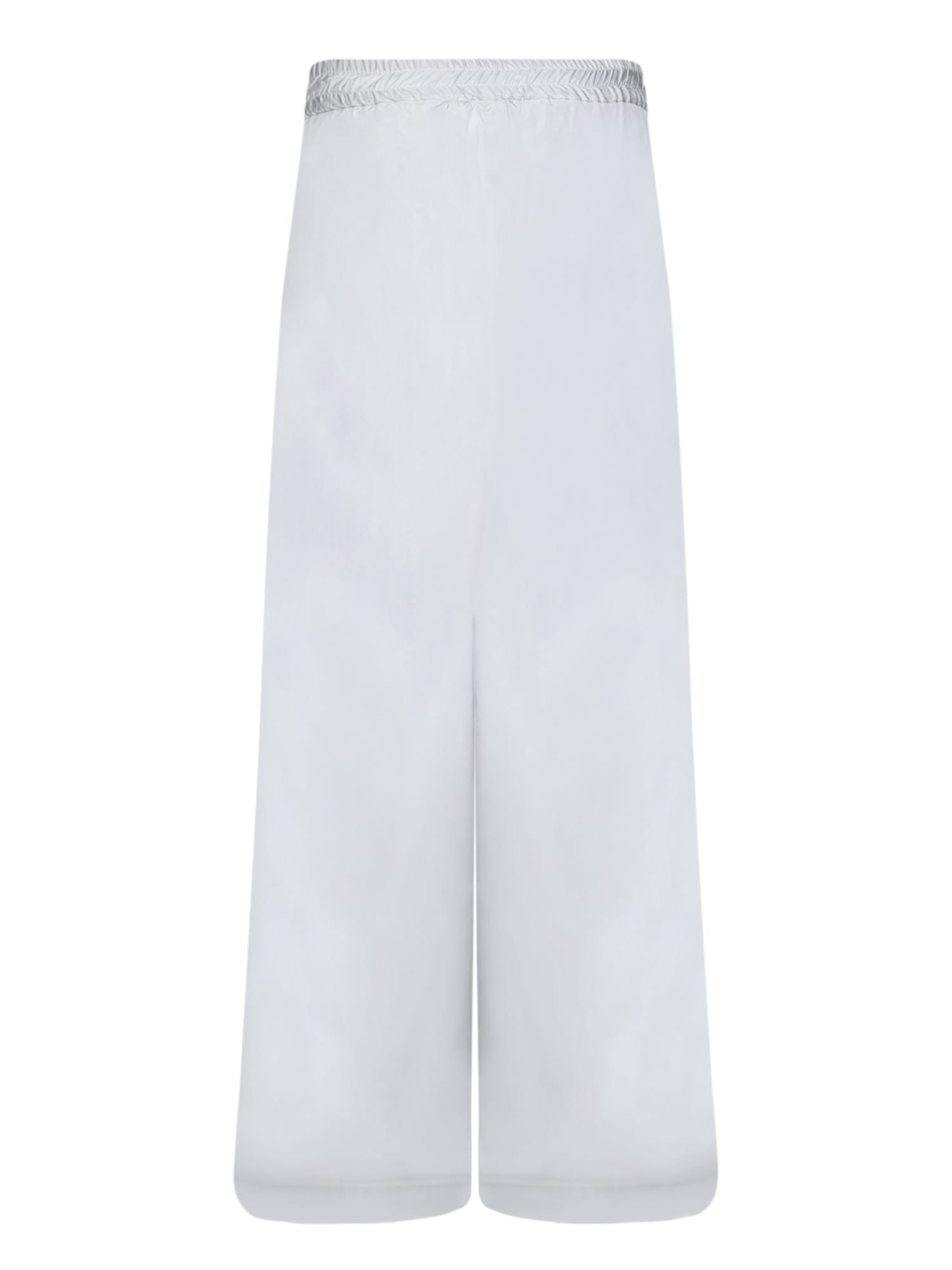 Fabiana Filippi Grey Silk Taffeta Trousers In Grey