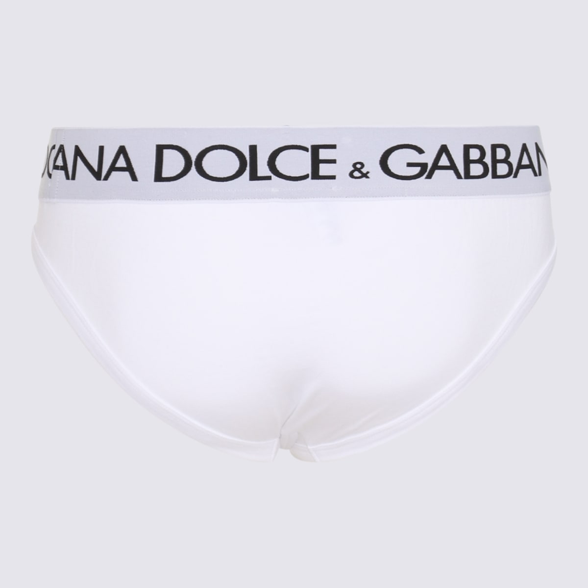 Shop Dolce & Gabbana White Cotton Logo Briefs