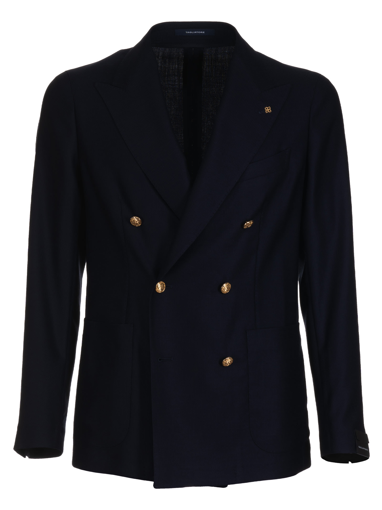 Tagliatore Double-breasted Button Blazer In Blu