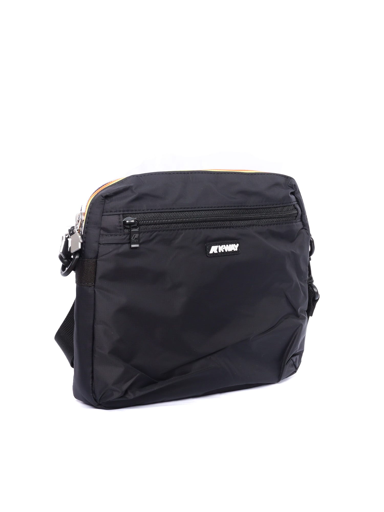 K-way Moire Pouch Bag In Black