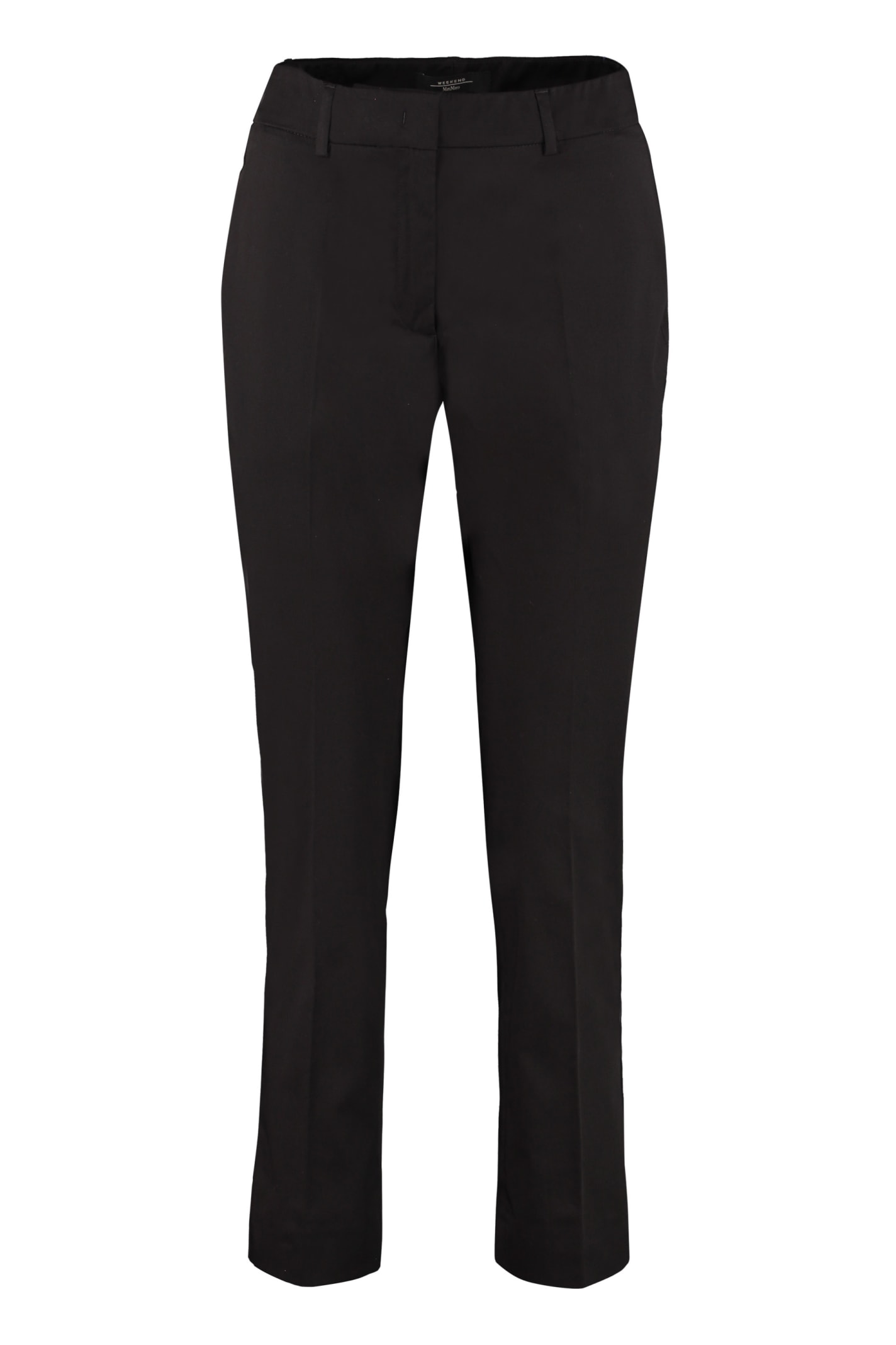 WEEKEND MAX MARA OSELLA COTTON GABARDINE TROUSERS,11305576