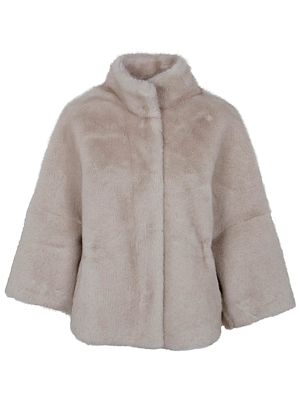 Shop Valentini 1972 Eco Mink Fur In Beige