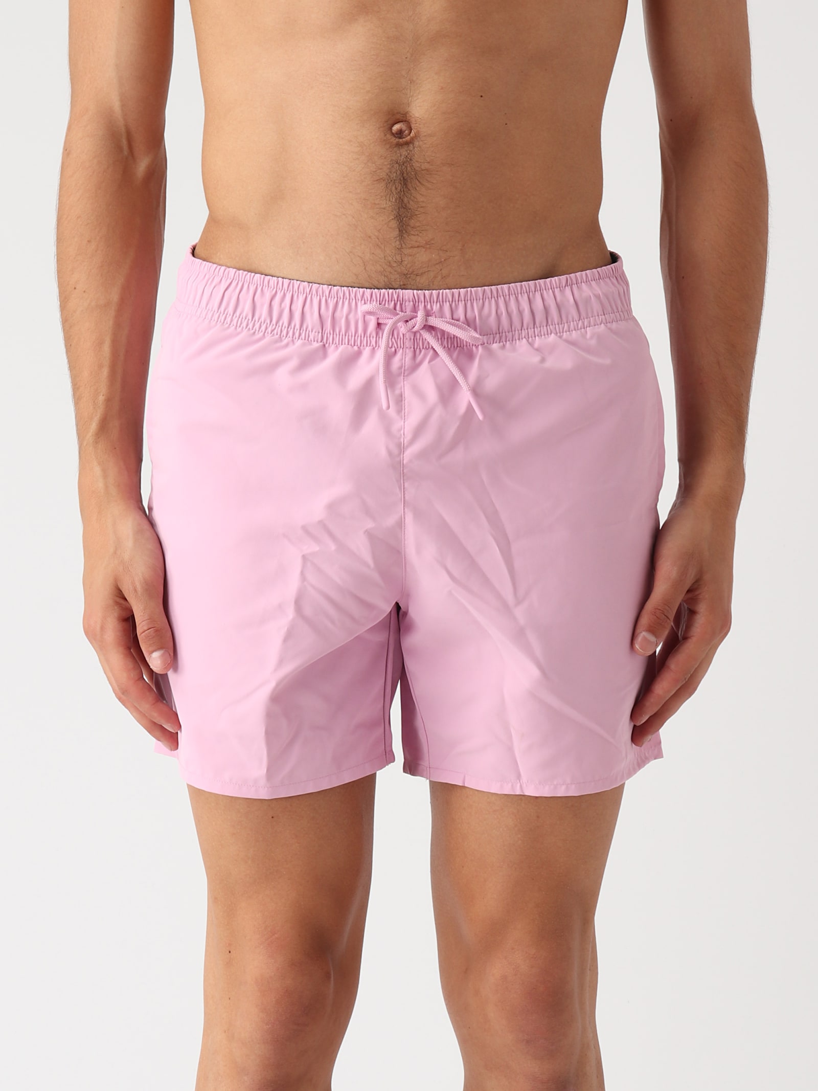 Shop Lacoste Costume Uomo Swim Shorts In Rosa