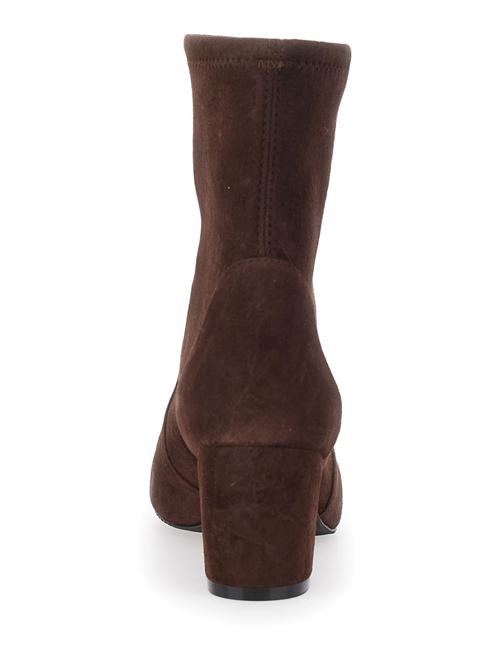 Stuart Weitzman Yuliana Brown Ankle Boots With Medium Block Heel In Ecoleather Woman