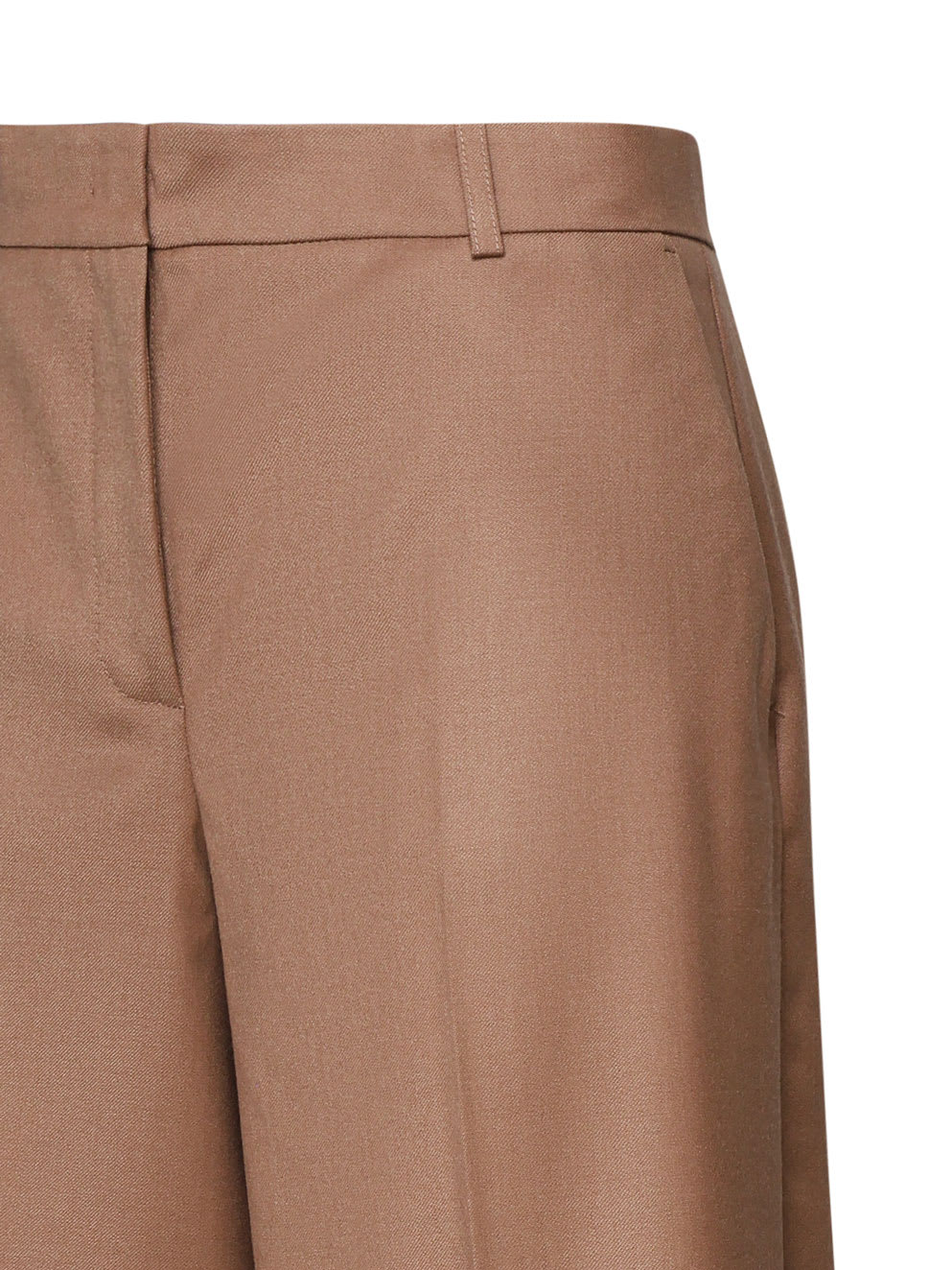 Pinko Benedetti Pants In Blended Wool In Brown