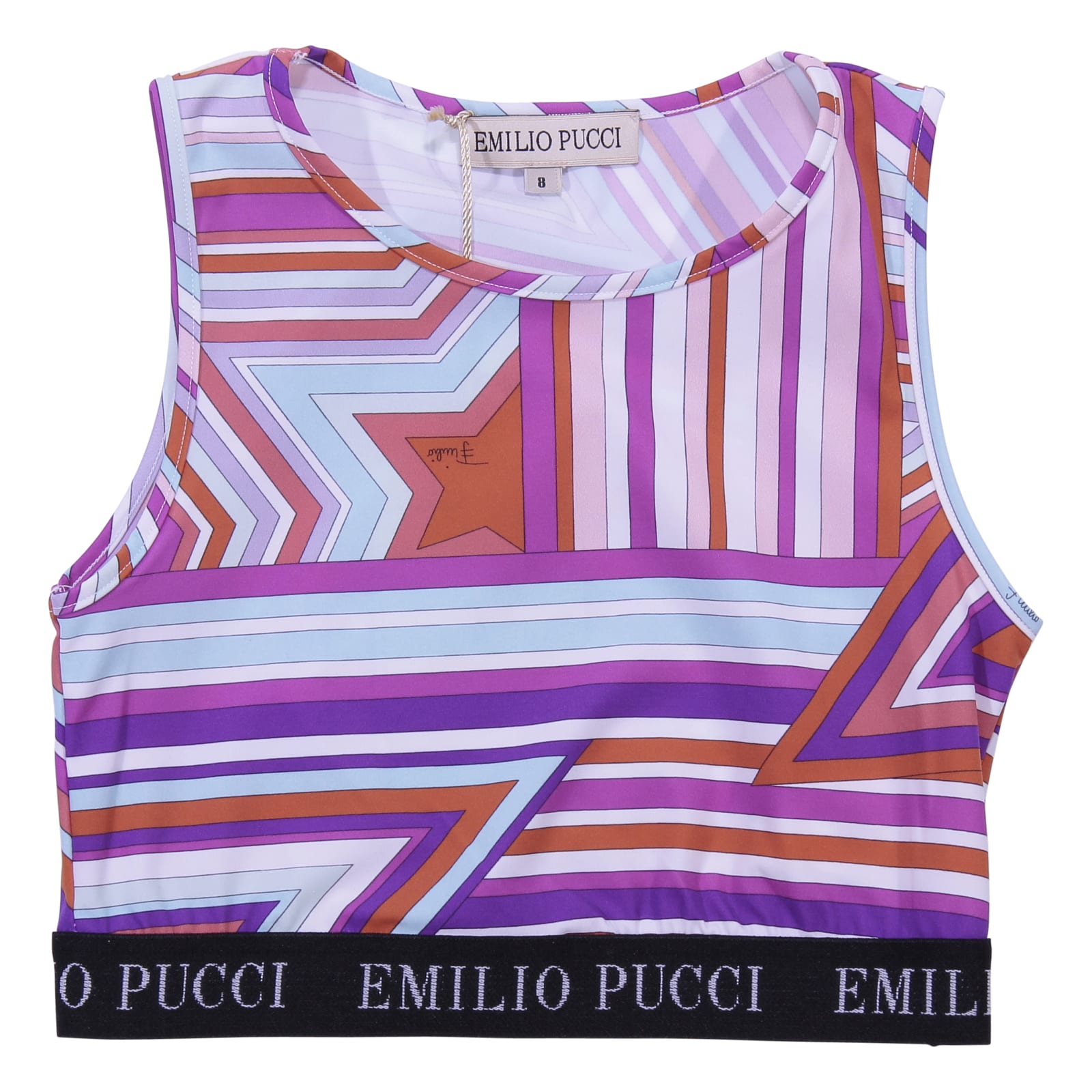 Emilio Pucci Top Stampato In Lycra
