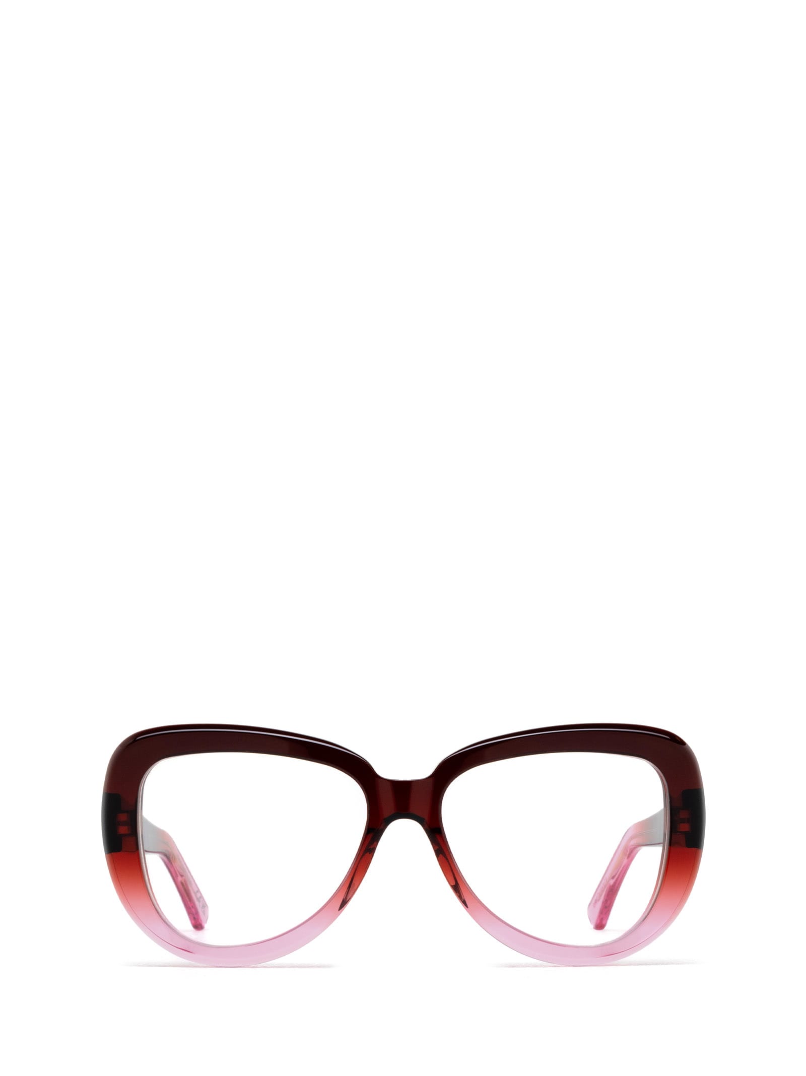 Shop Marni Eyewear Elephant Island Opt Faded Burgundy Glasses