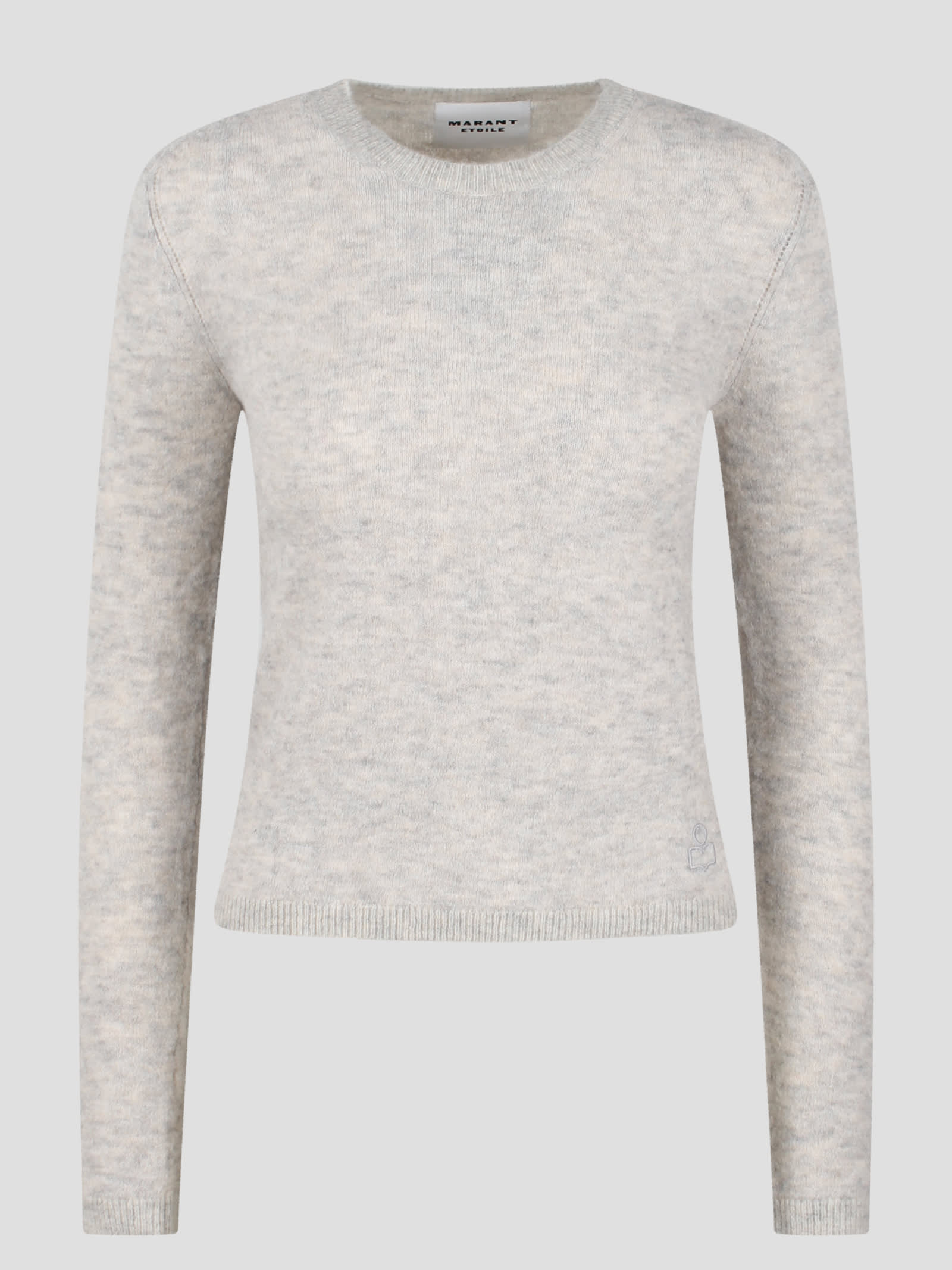 Shop Marant Etoile Obira Sweater In Light Grey