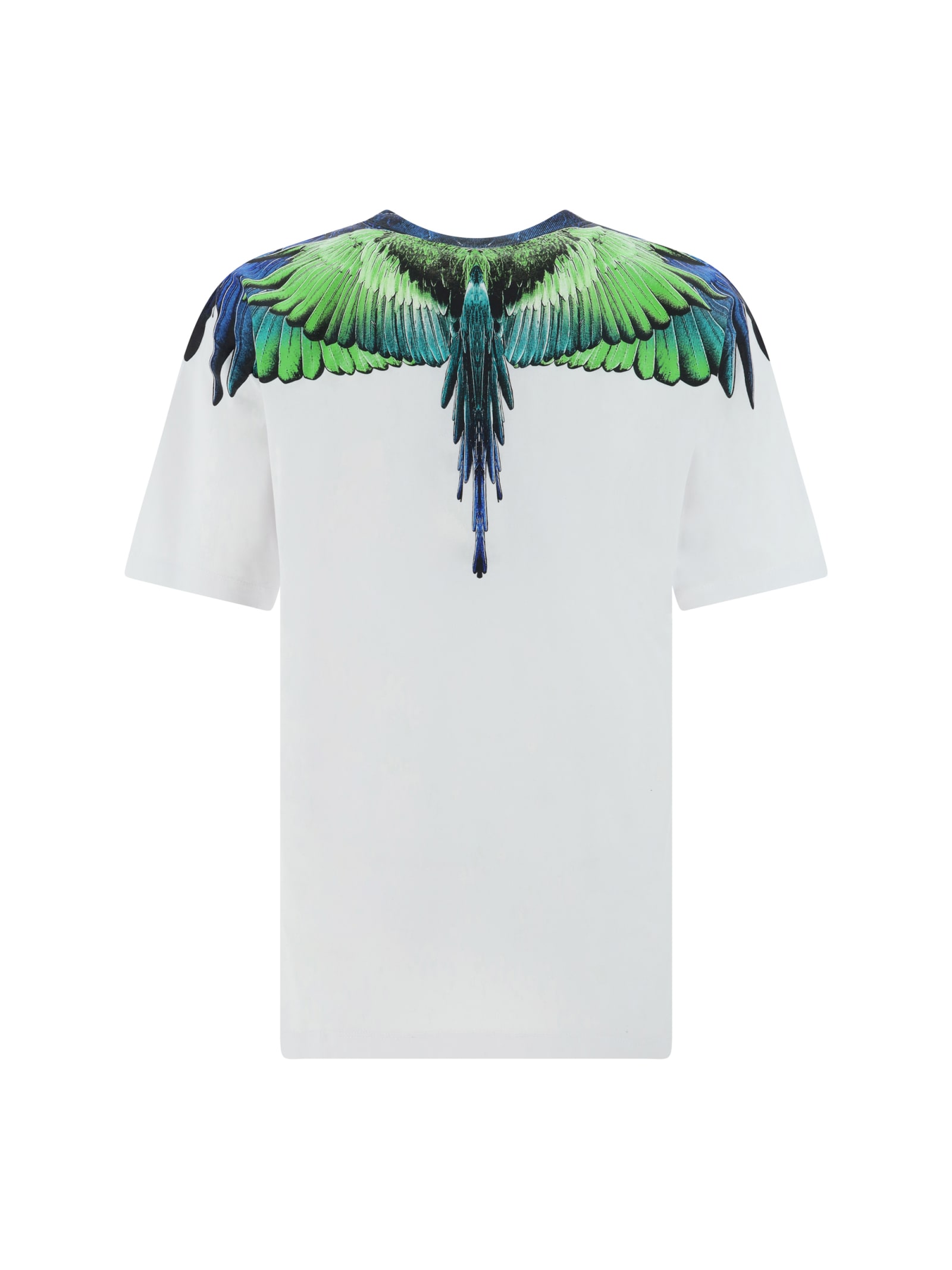 Shop Marcelo Burlon County Of Milan Icon Wings T-shirt In White Light Green