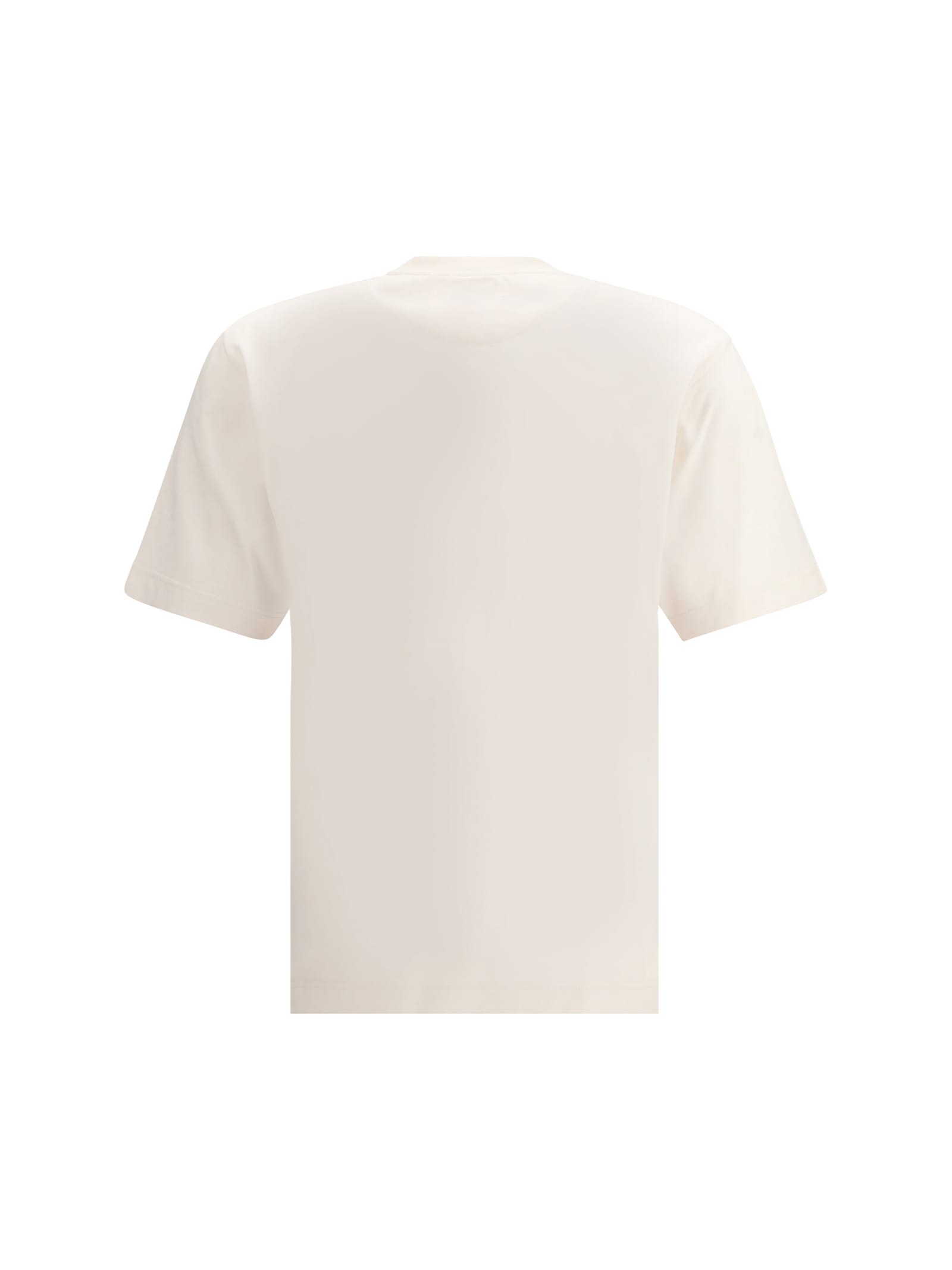 Fendi Roma 1925 Print Cotton T-shirt Clothing In White