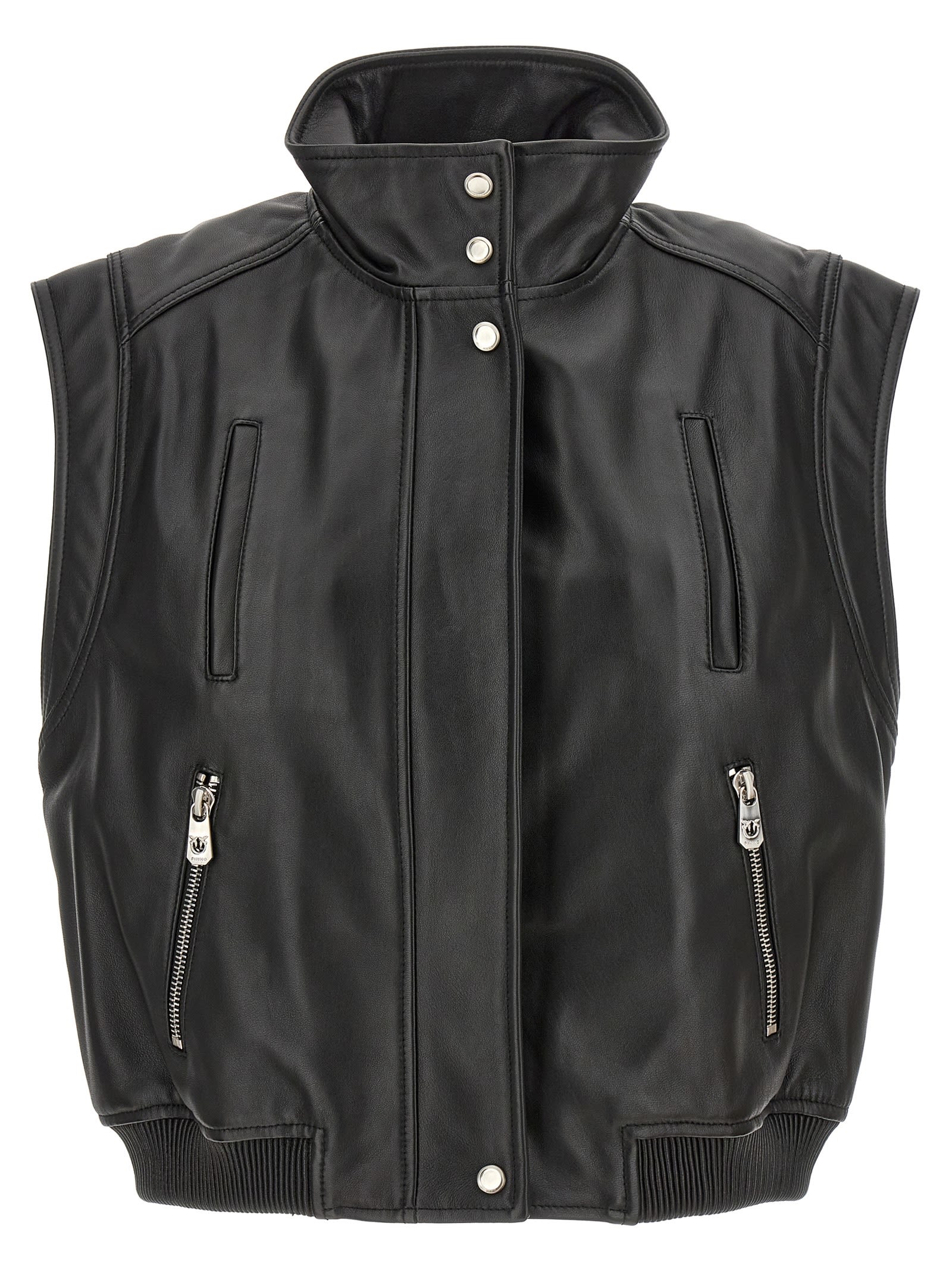 Shop Pinko Gambia Vest In Black