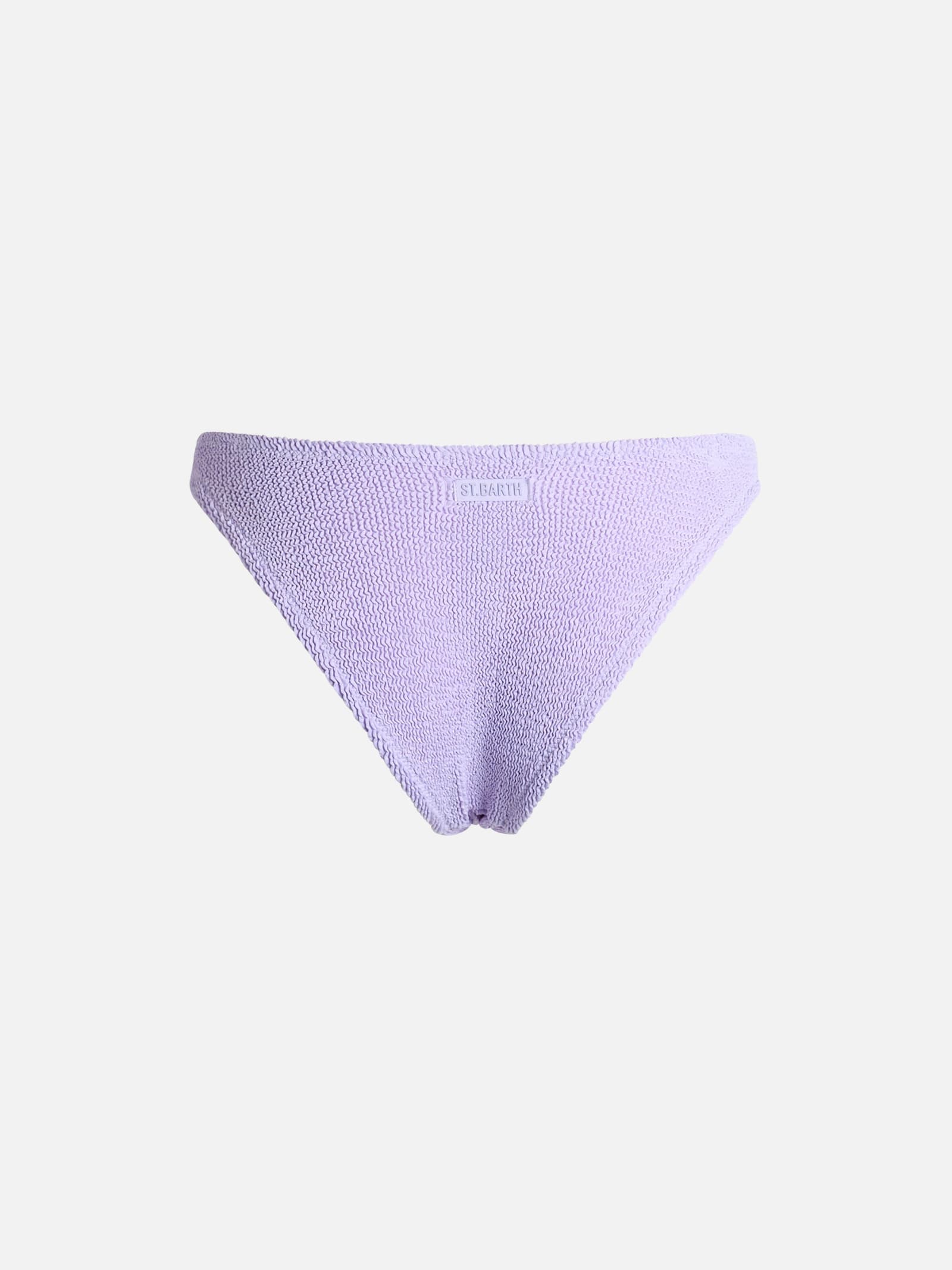Mc2 Saint Barth Woman Lilac Classic Crinkle Swim Briefs Elise In Pink