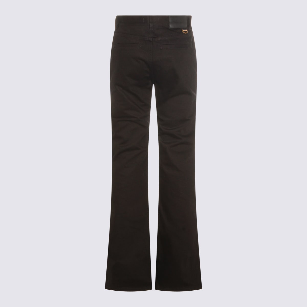 Chloé Black Cotton Jeans In Brown