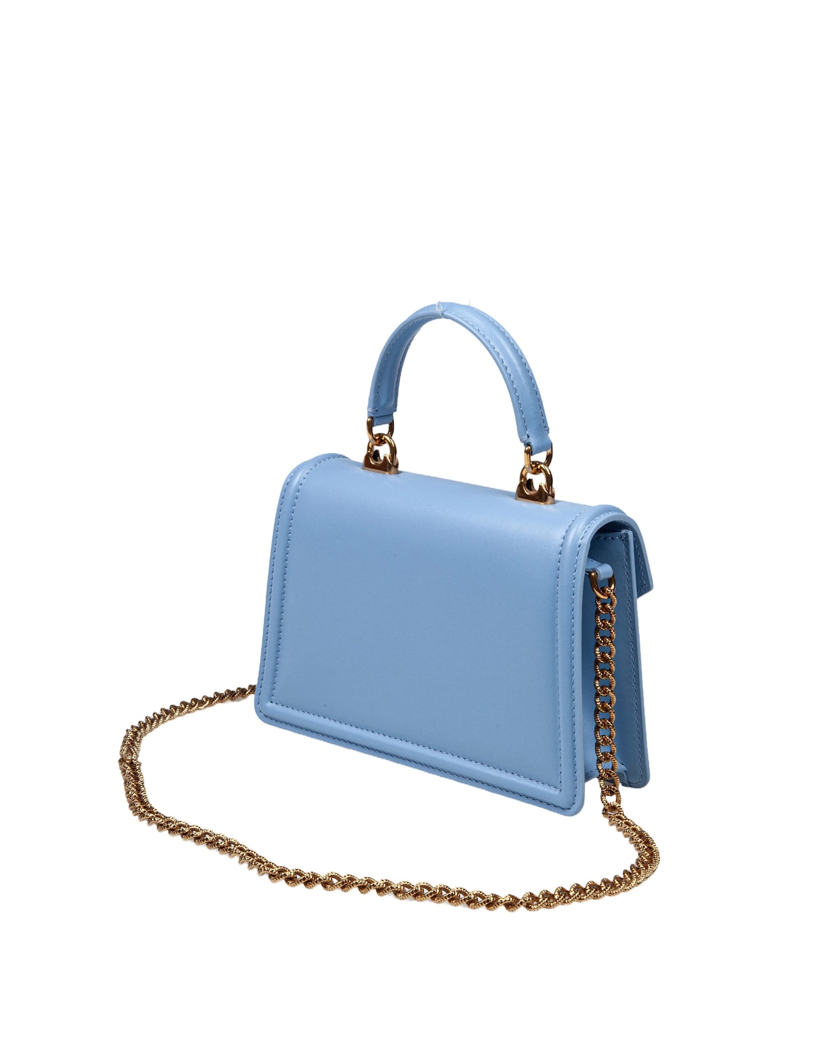 Shop Dolce & Gabbana Small Devotion Handbag In Sugar Paper Color Leather