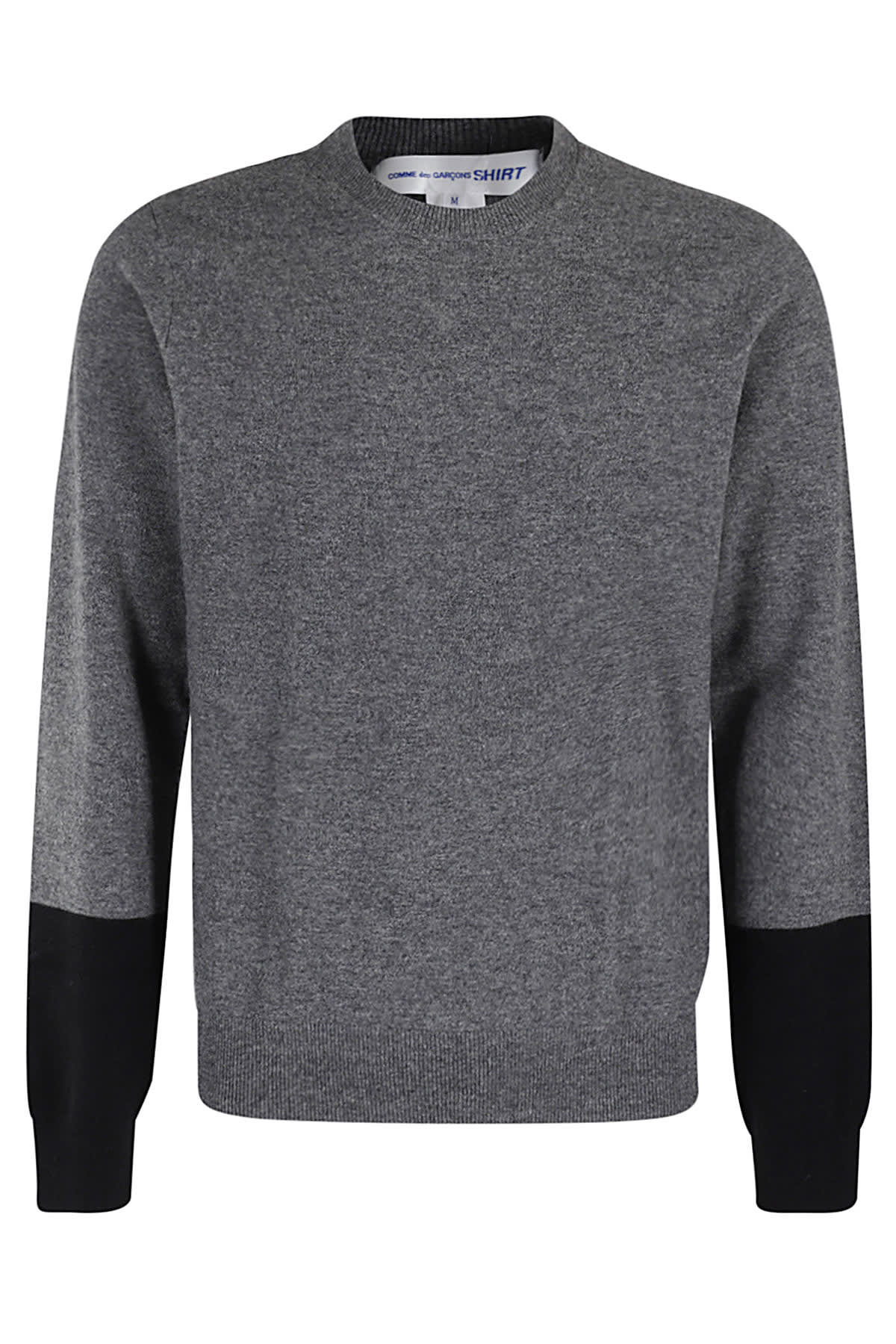 Shop Comme Des Garçons Shirt Pullover Knit In Top Grey Black