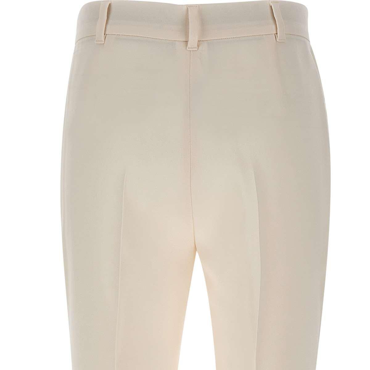 Shop Max Mara High Waist Straight Leg Pants  Studio In Butter