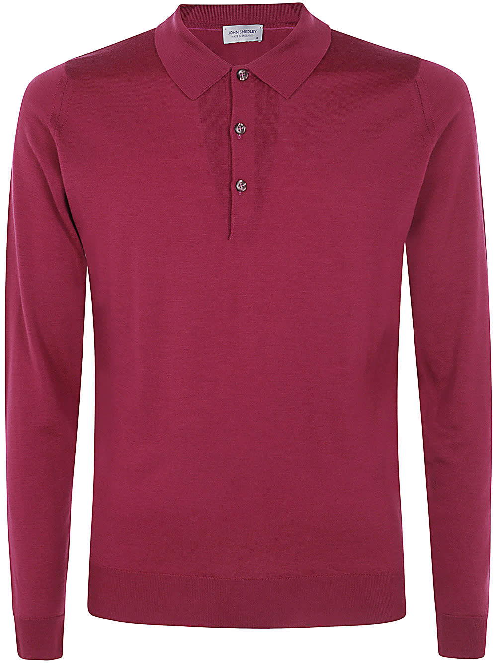 Shop John Smedley Belper Shirt Ls In Raspberry