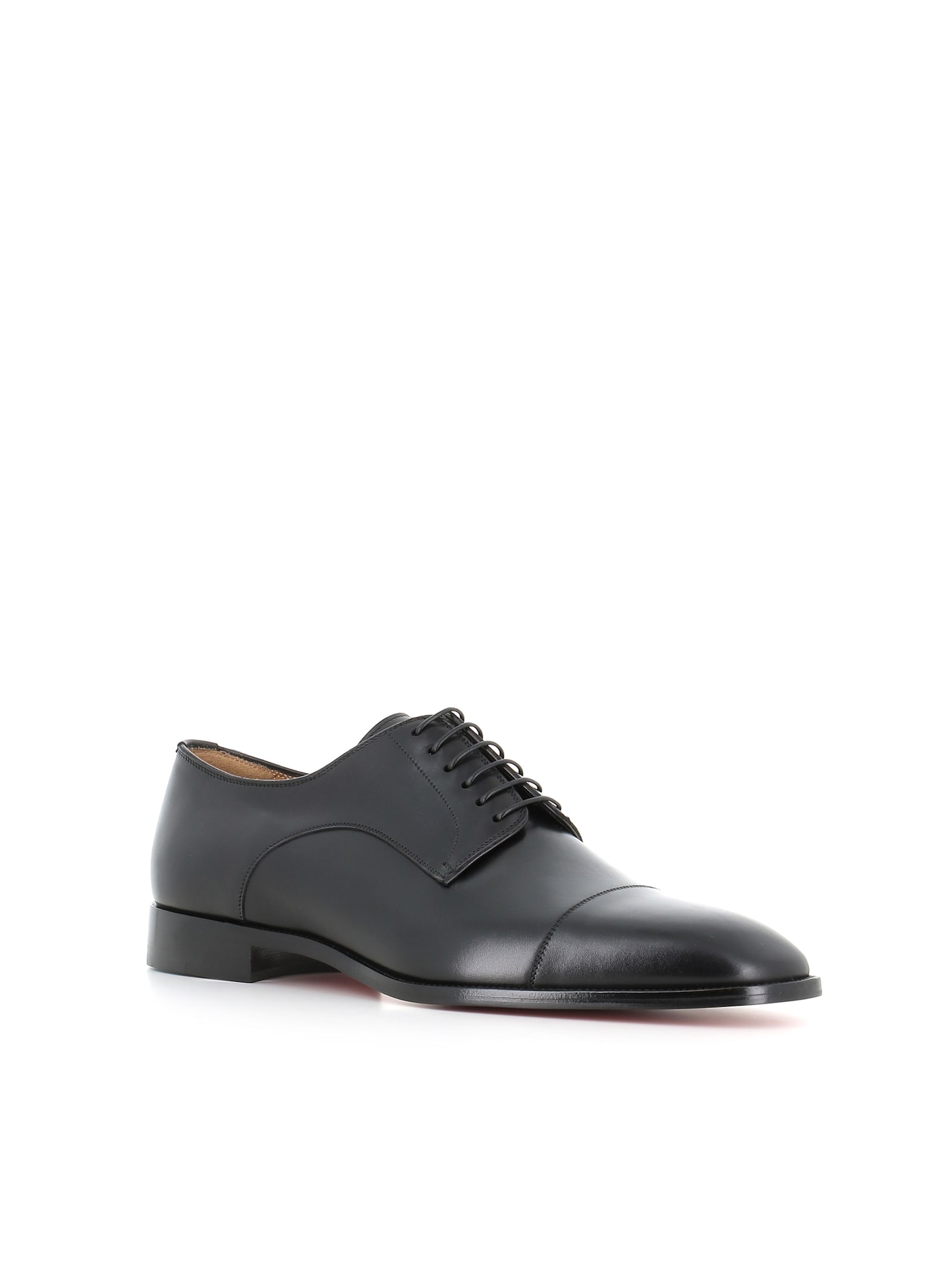 Christian Louboutin Derby Top 5 Flat In Black