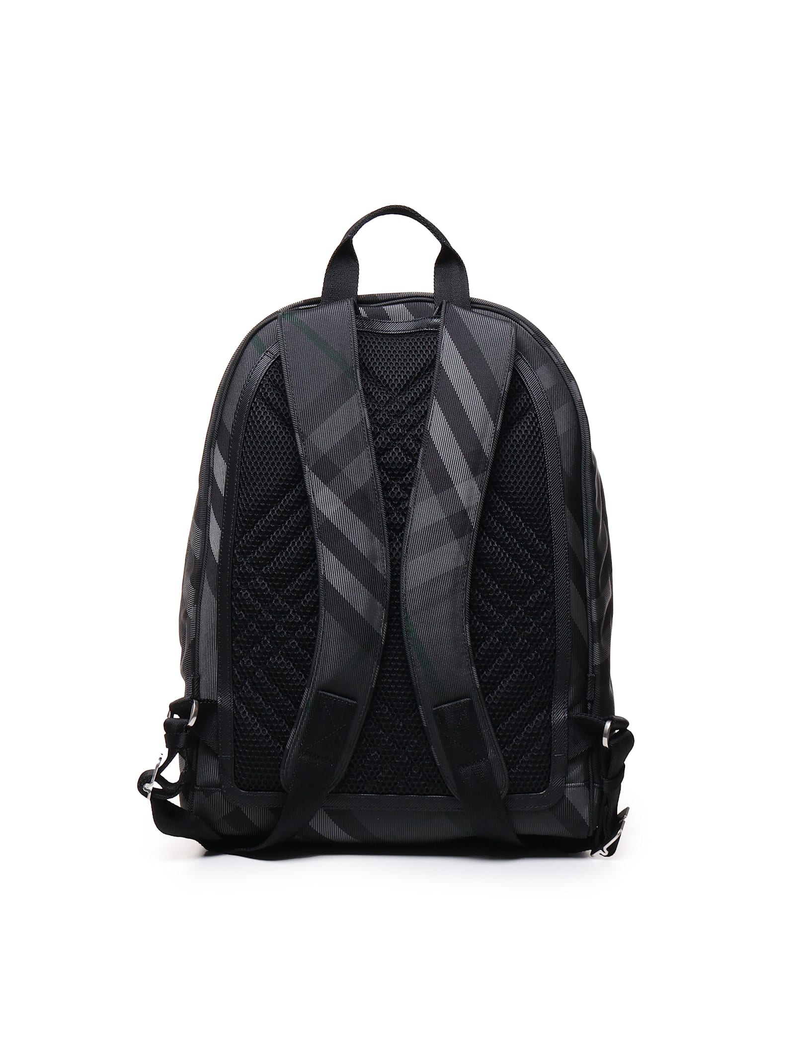 Shop Burberry Vintage Check Backpack In Black