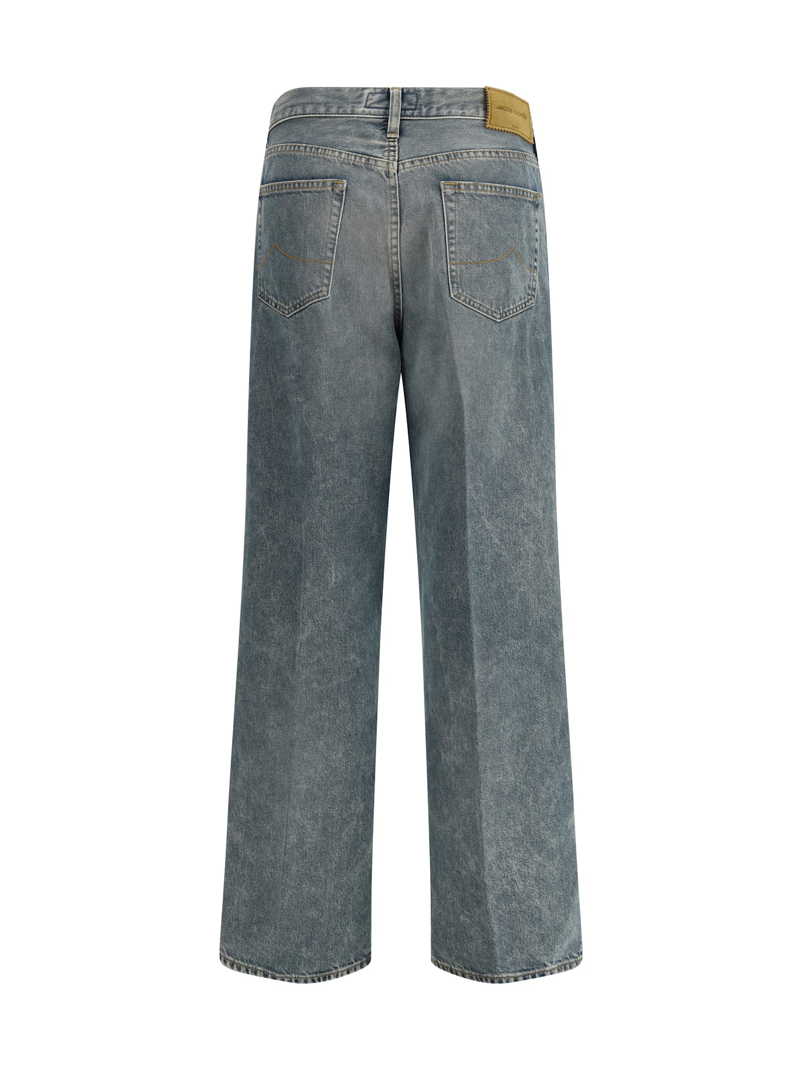 Jacob Cohen Grace Wide 5 Pocket Jeans In Gray