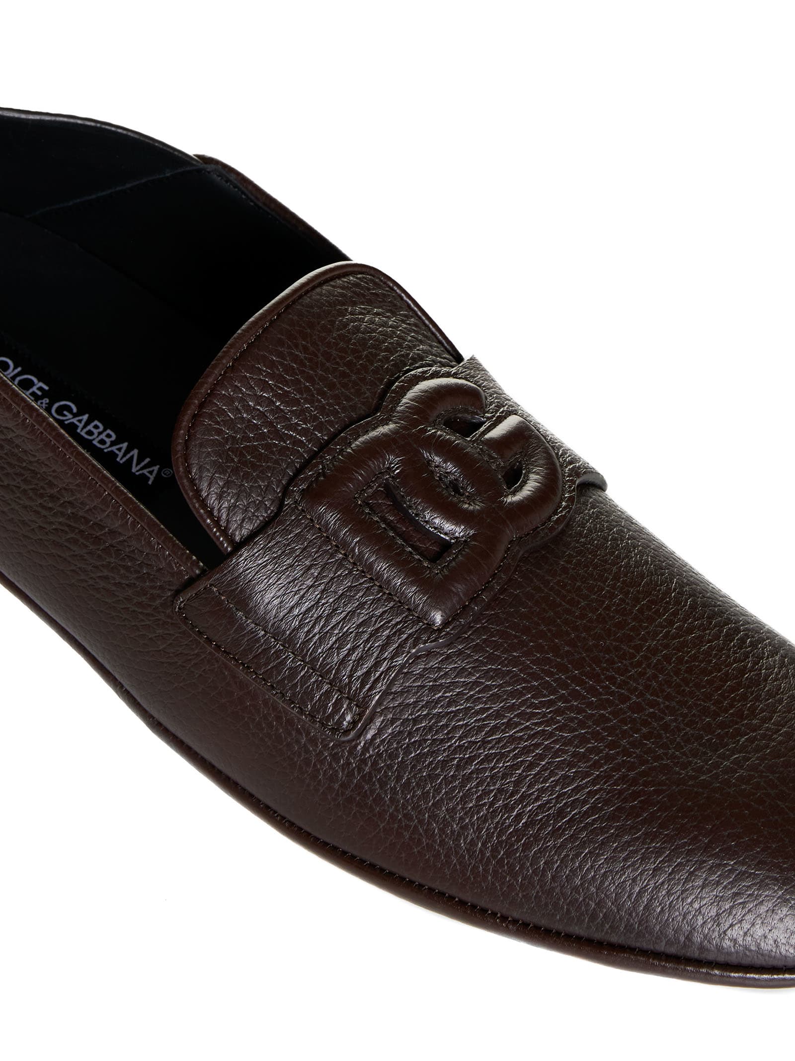 Shop Dolce & Gabbana Loafers In Moro 3