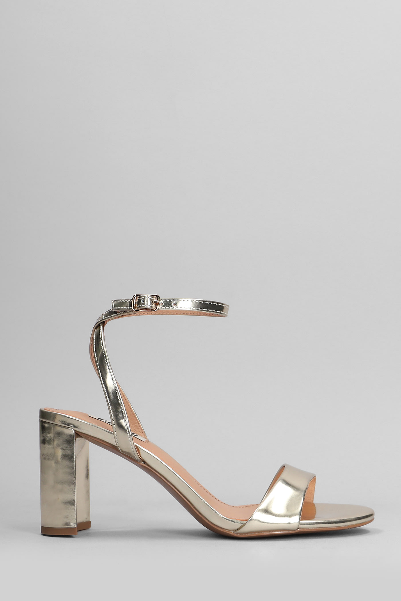 Shop Bibi Lou Aster Sandals In Gold Leather