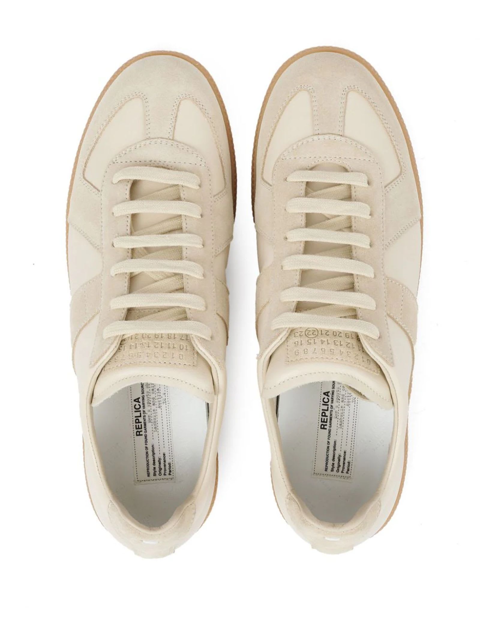 Shop Maison Margiela Sneakers Beige