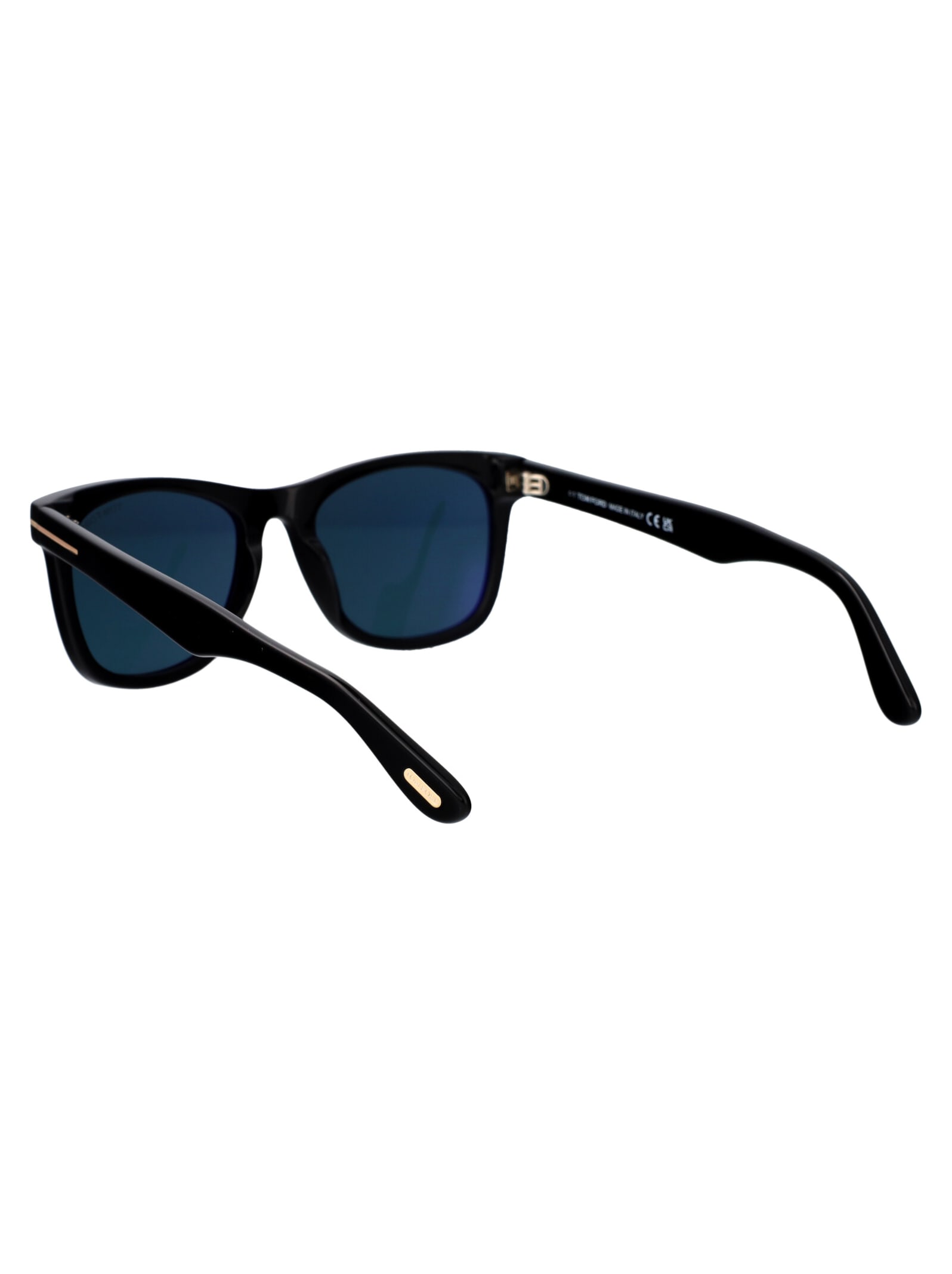 Shop Tom Ford Kevyn Sunglasses In 01n Nero Lucido / Verde