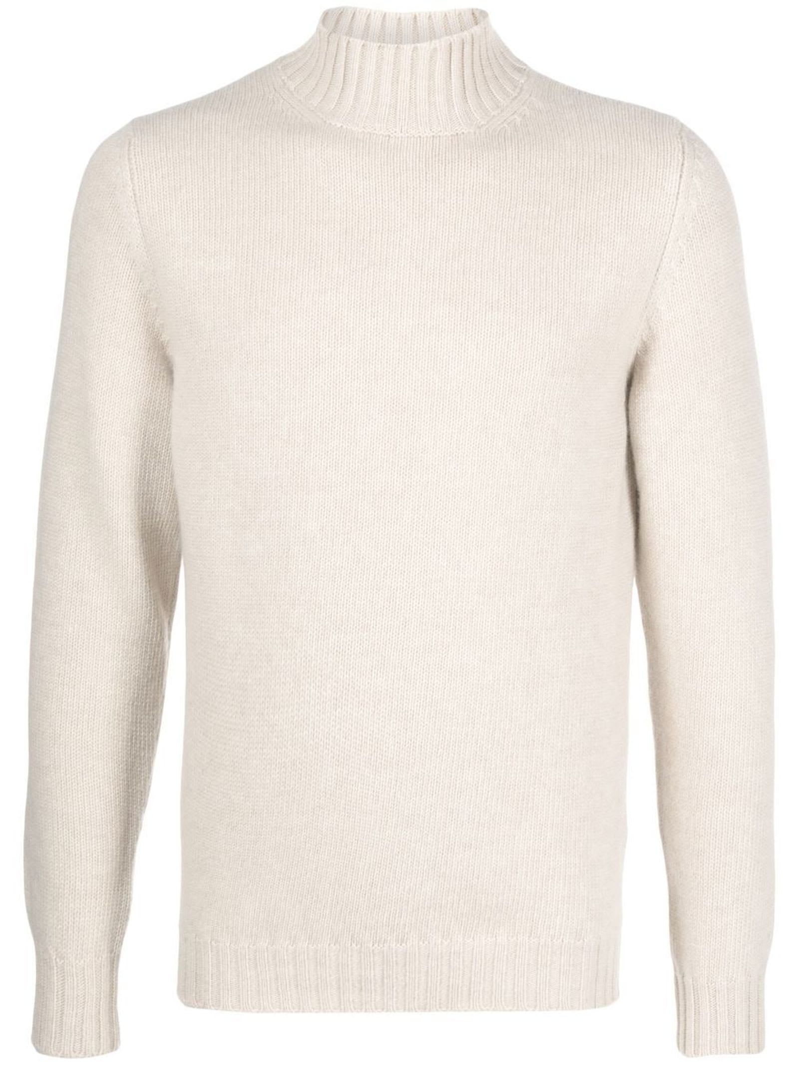 Shop Fedeli Light Beige Cashmere-virgin Wool Blend Jumper