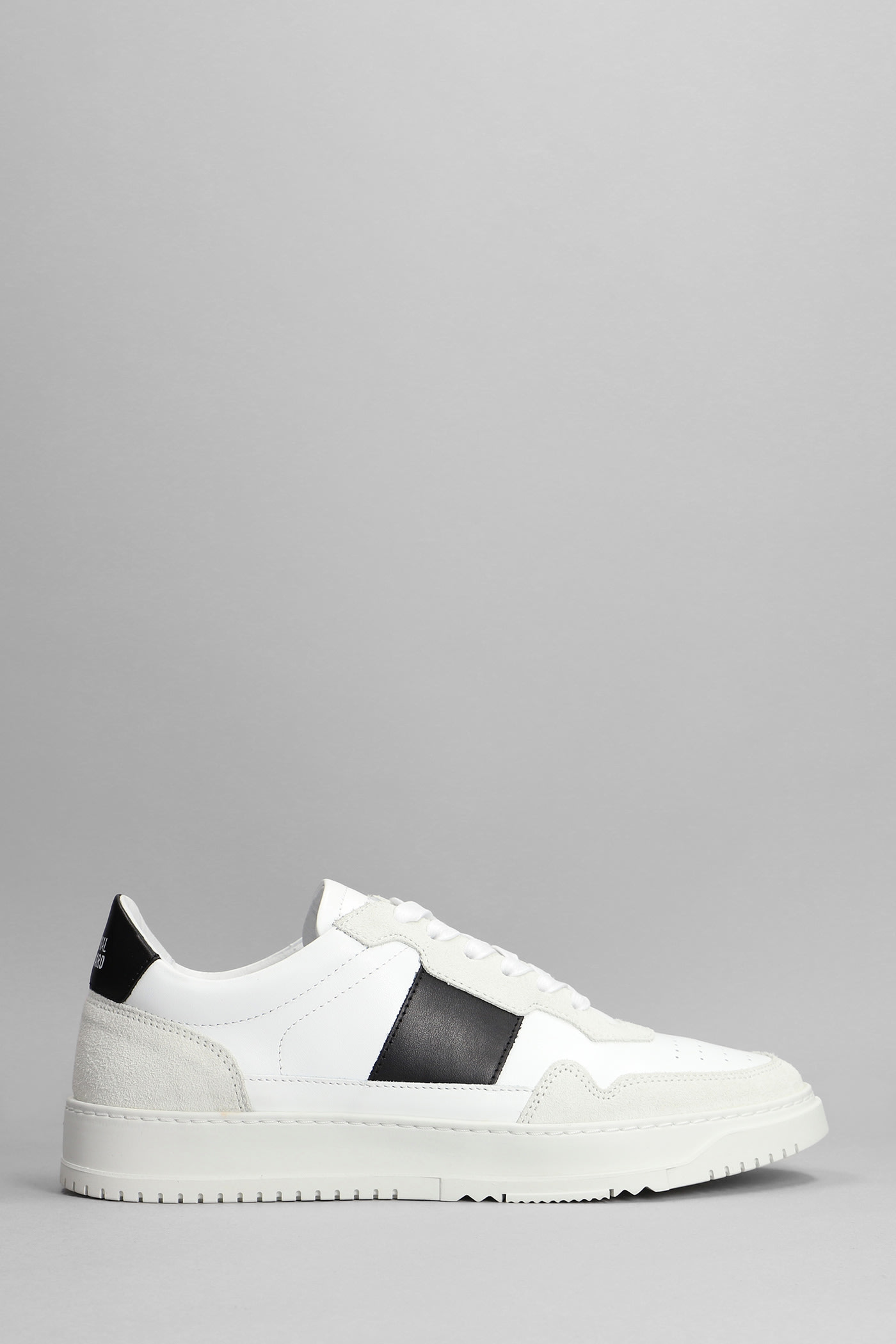 National Standard Edition 8 Sneakers In White Suede And Leather