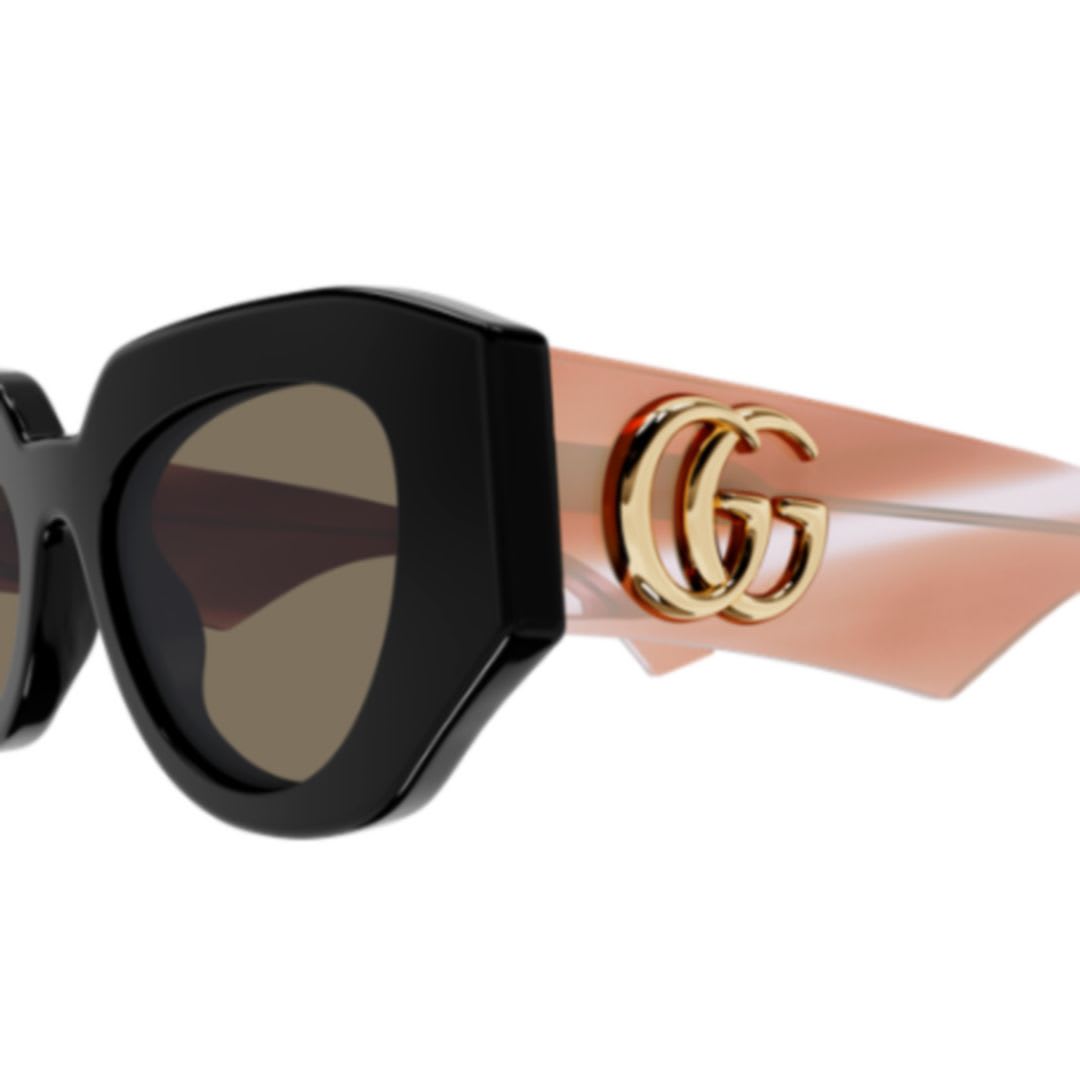 Gucci Gg1421s-008black-pink-brown In Multi