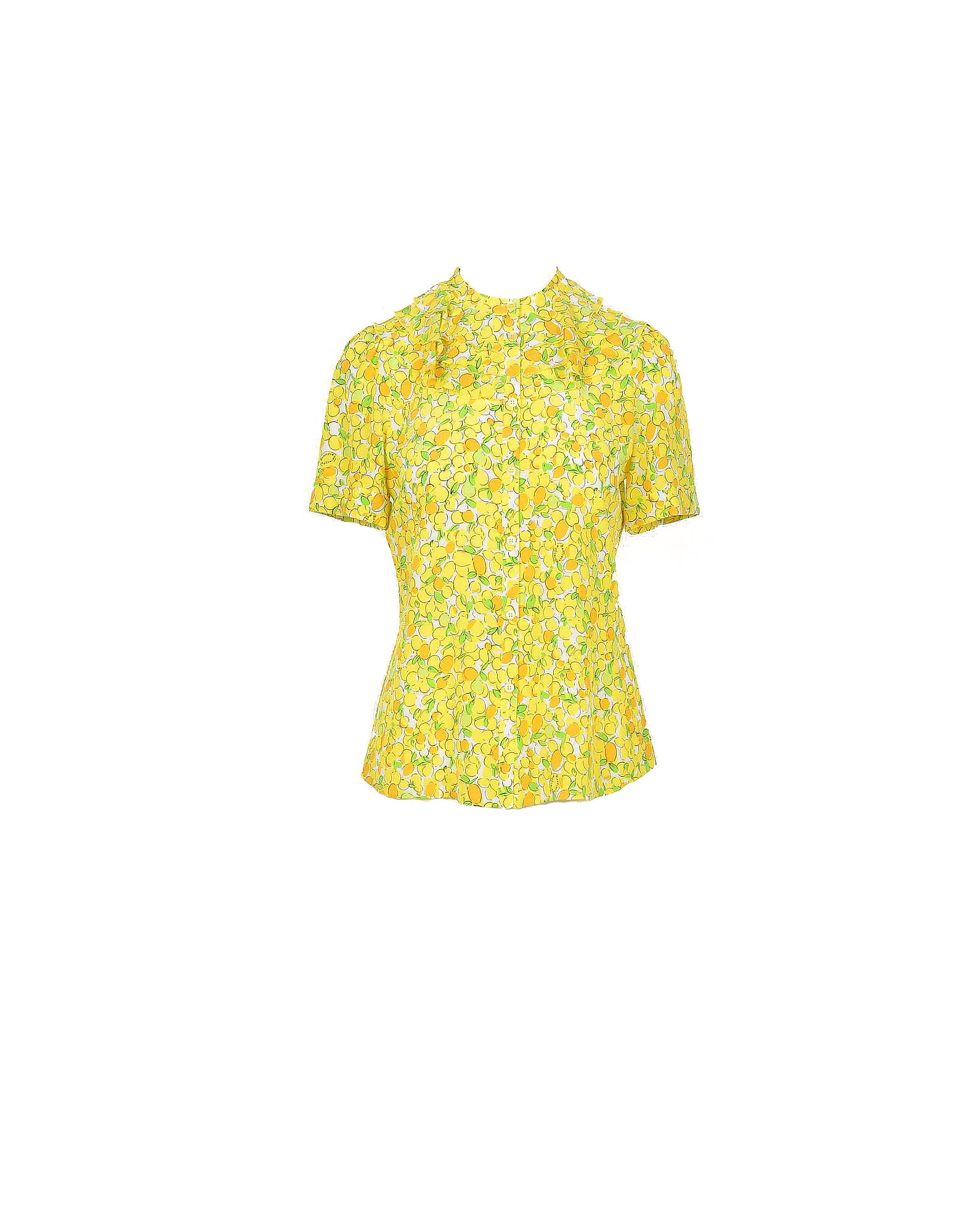 Moschino Womens Yellow Shirt