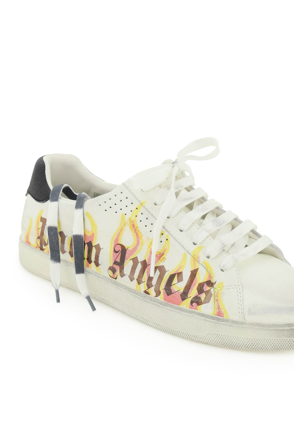 Shop Palm Angels Flame Print Palm One Sneakers
