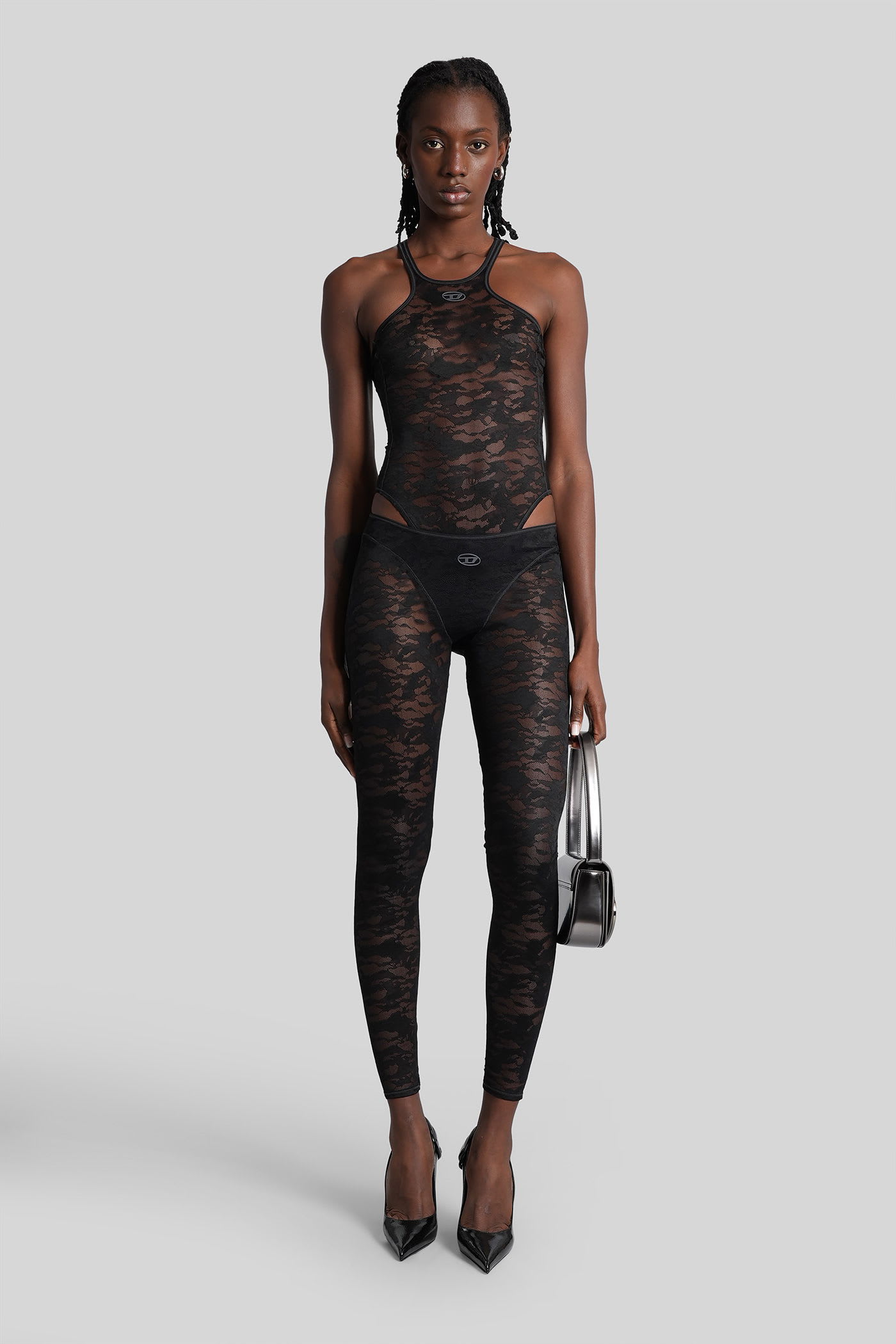 Diesel Christie-utlt Body In Black Polyester In Black