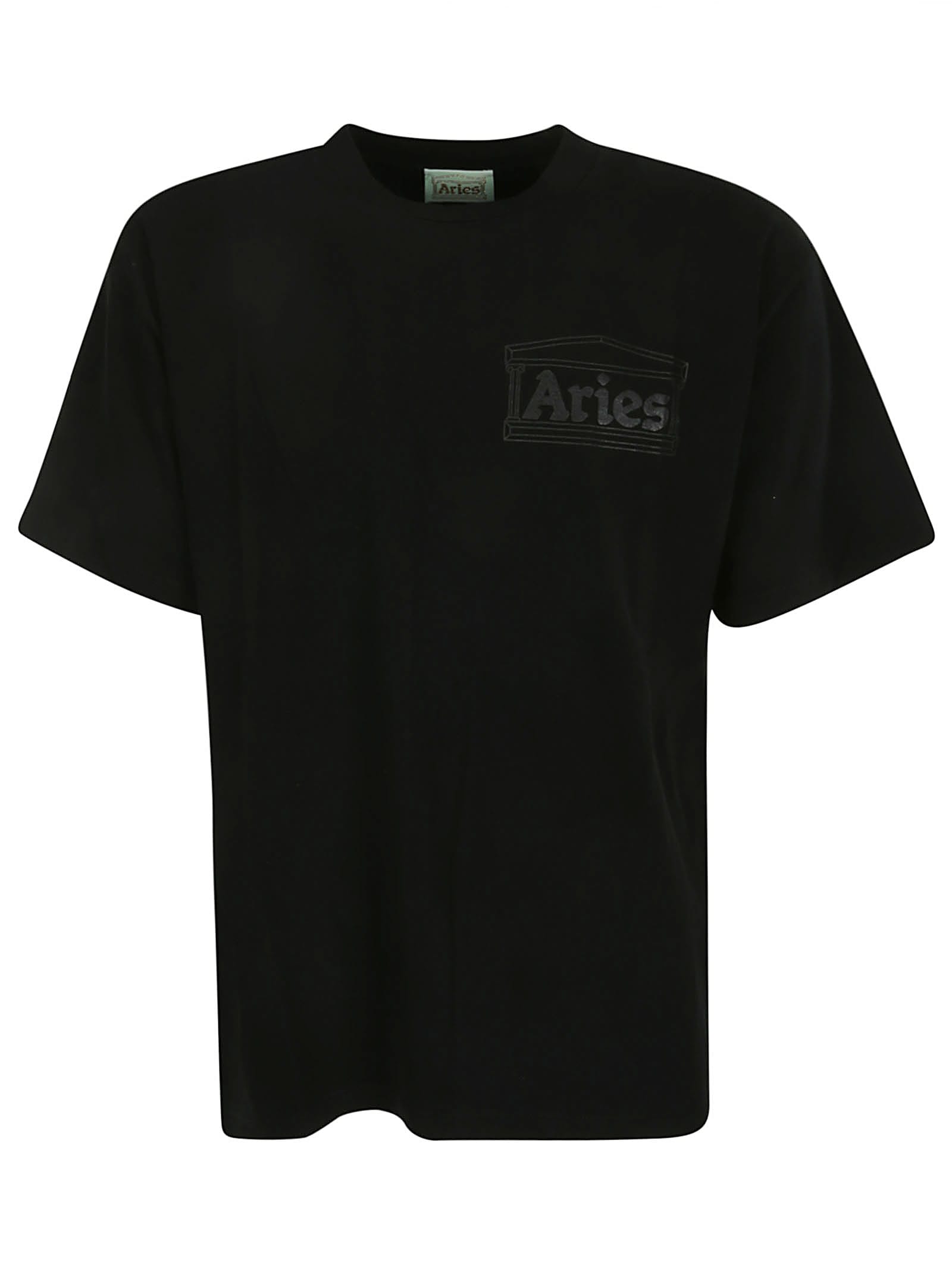 Shop Aries Temple Ss Tee In Black