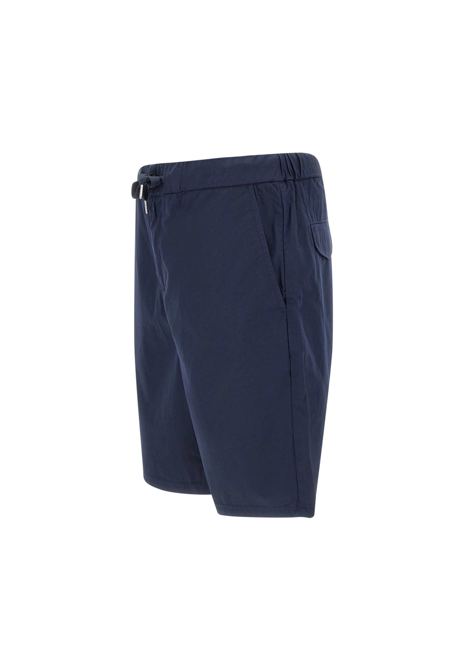 Shop Sun 68 Shorts In Cotton In Blue