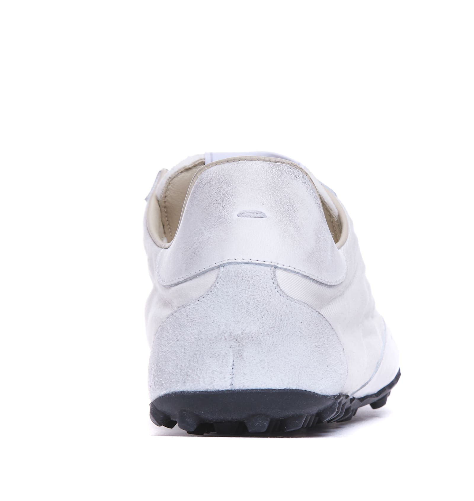 Maison Margiela Sprinters Low Top Cotton Blend Sneakers In White