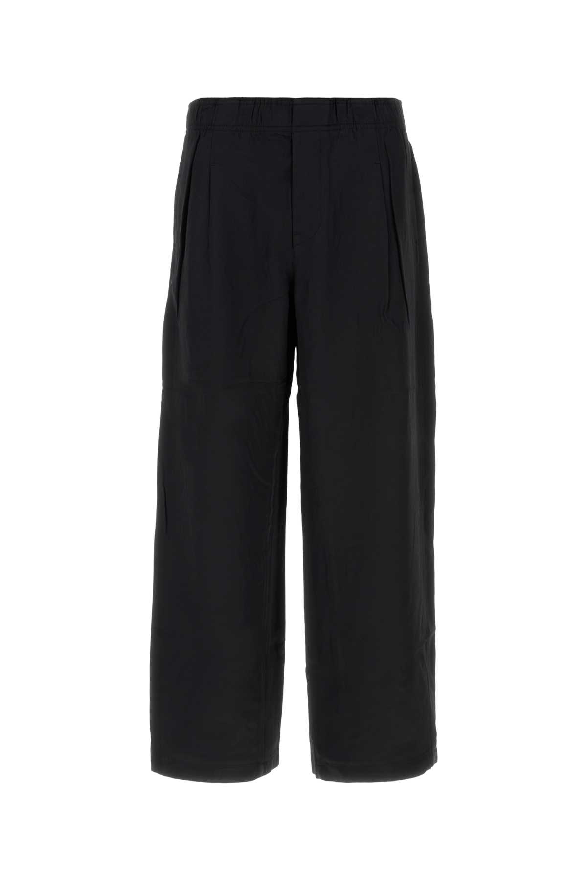 Our Legacy Tailored Black Trousers With Pleated Front And Minimalist Design In Black