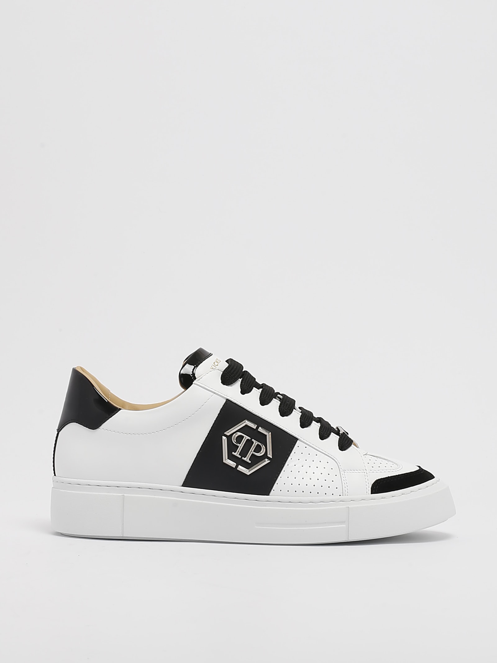 Shop Philipp Plein Lo-top Sneaker Sneaker In Bianco