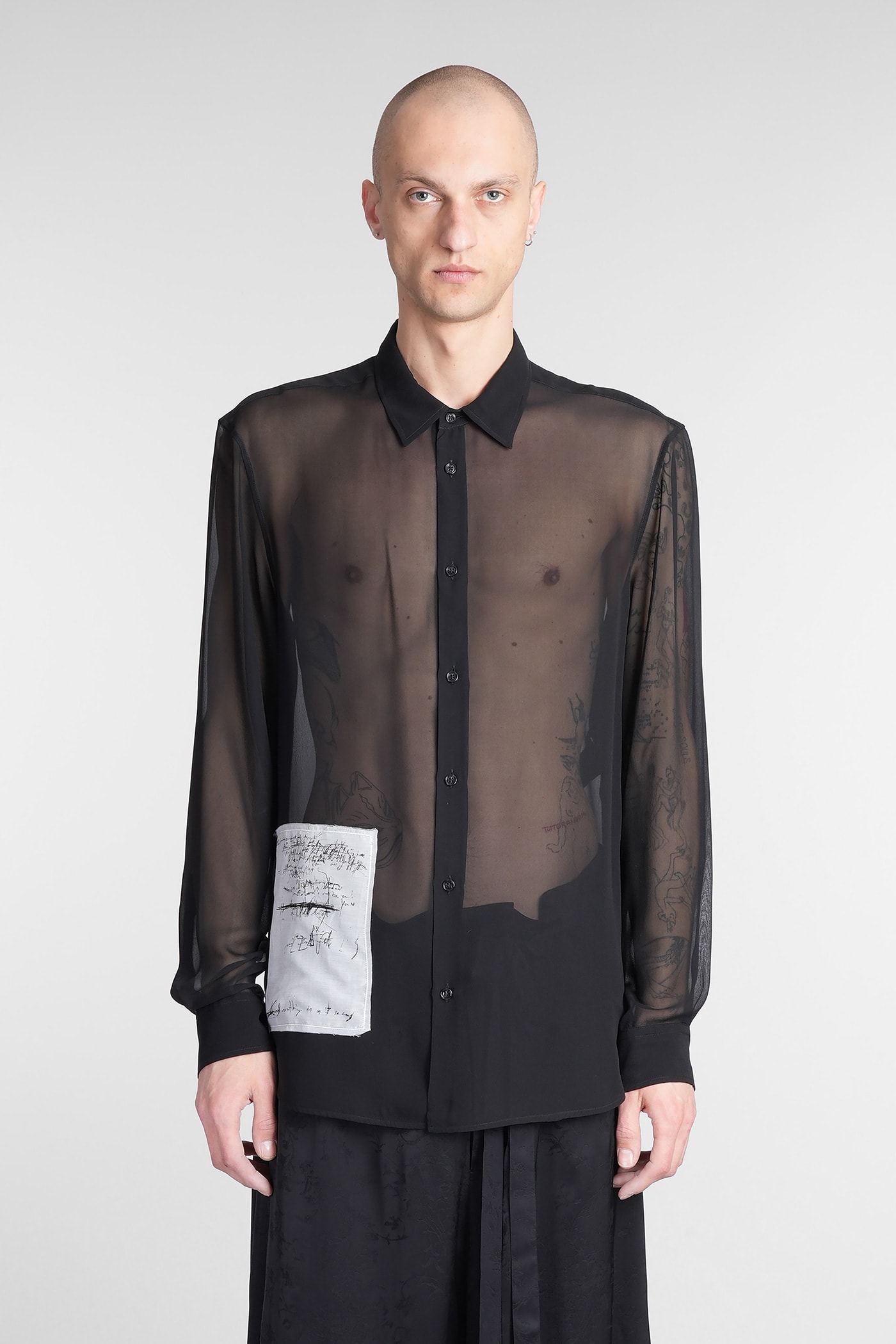 Andre Shirt In Black Silk