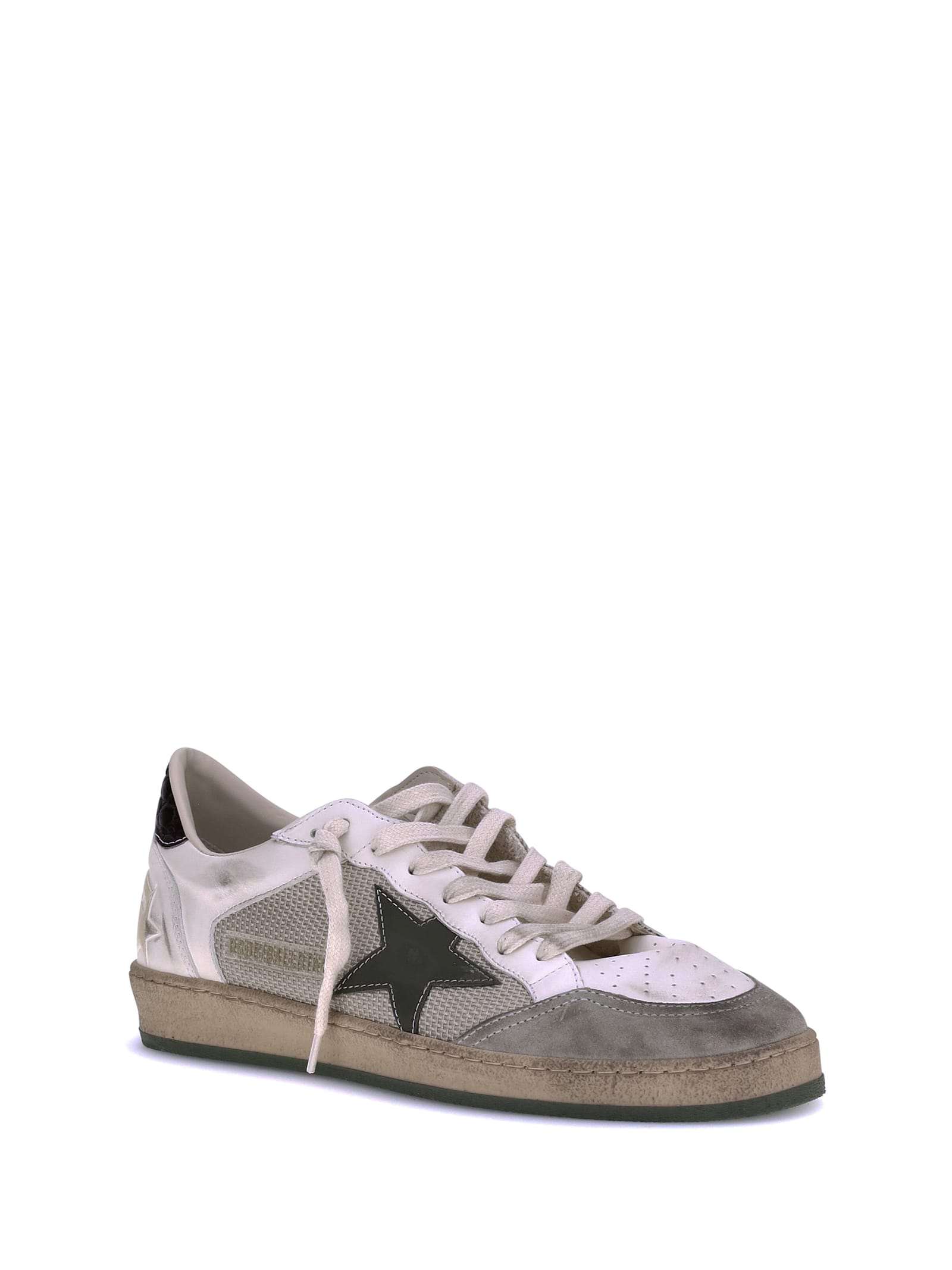 Golden Goose Men Leather Sneakers In Multi