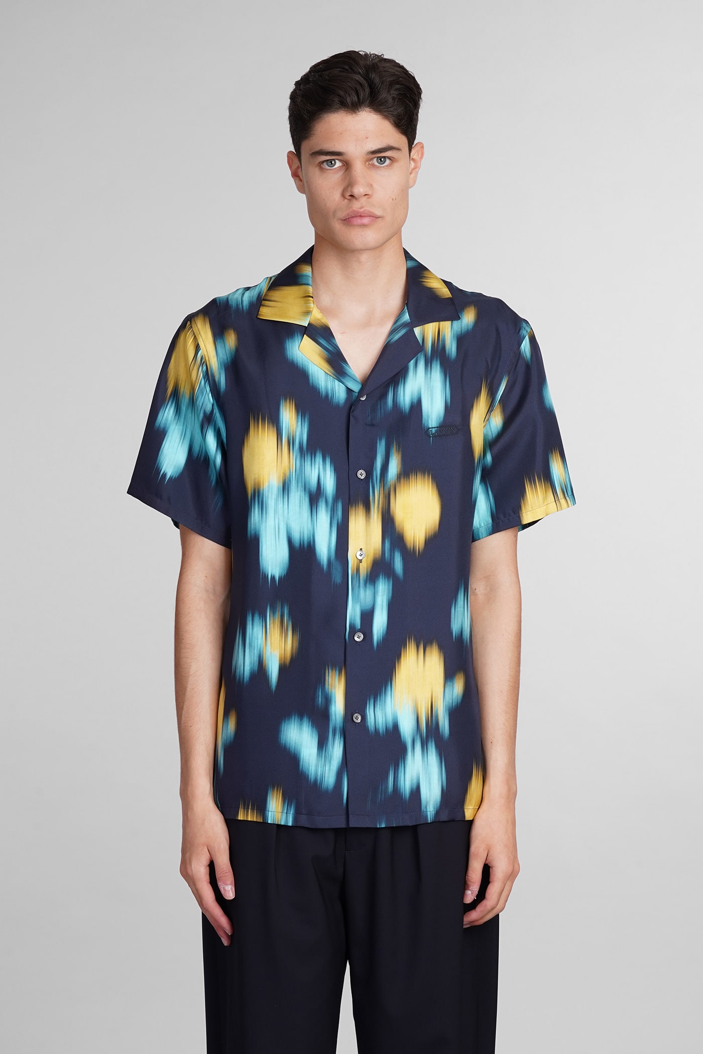 Lanvin Shirt In Multicolor Silk