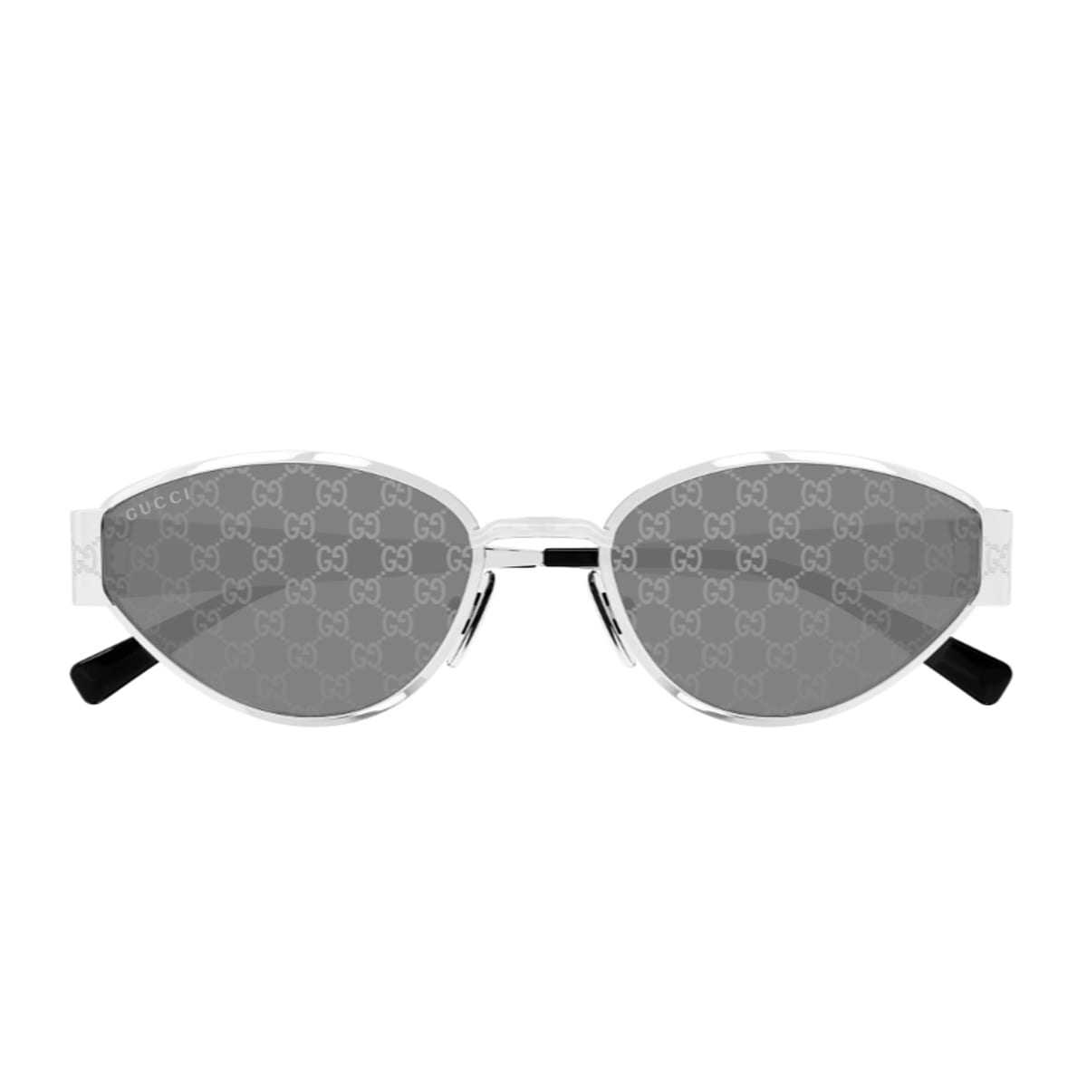 Gucci Gg1853s Linea Sign Gg1853s 002 Silver Smoke Sunglasses