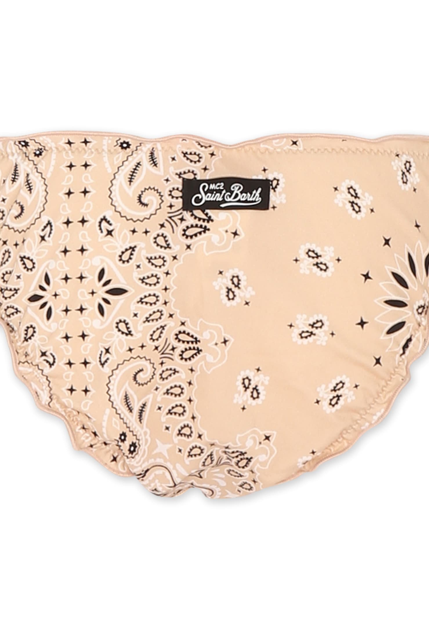Mc2 Saint Barth Multicolor Bikini For Girl With Paisley Print In Multicolor